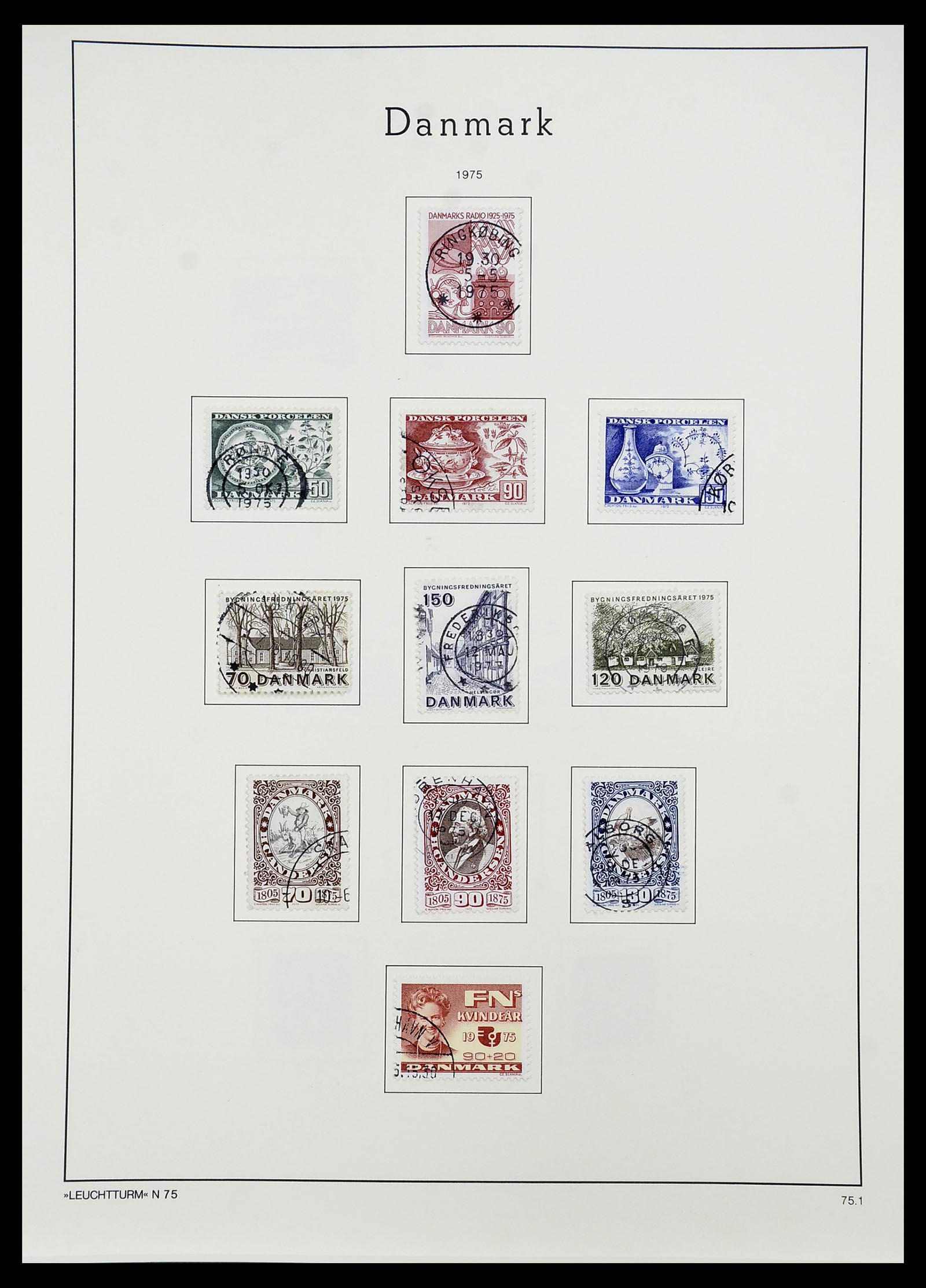 34167 055 - Postzegelverzameling 34167 Denemarken 1851-2004.