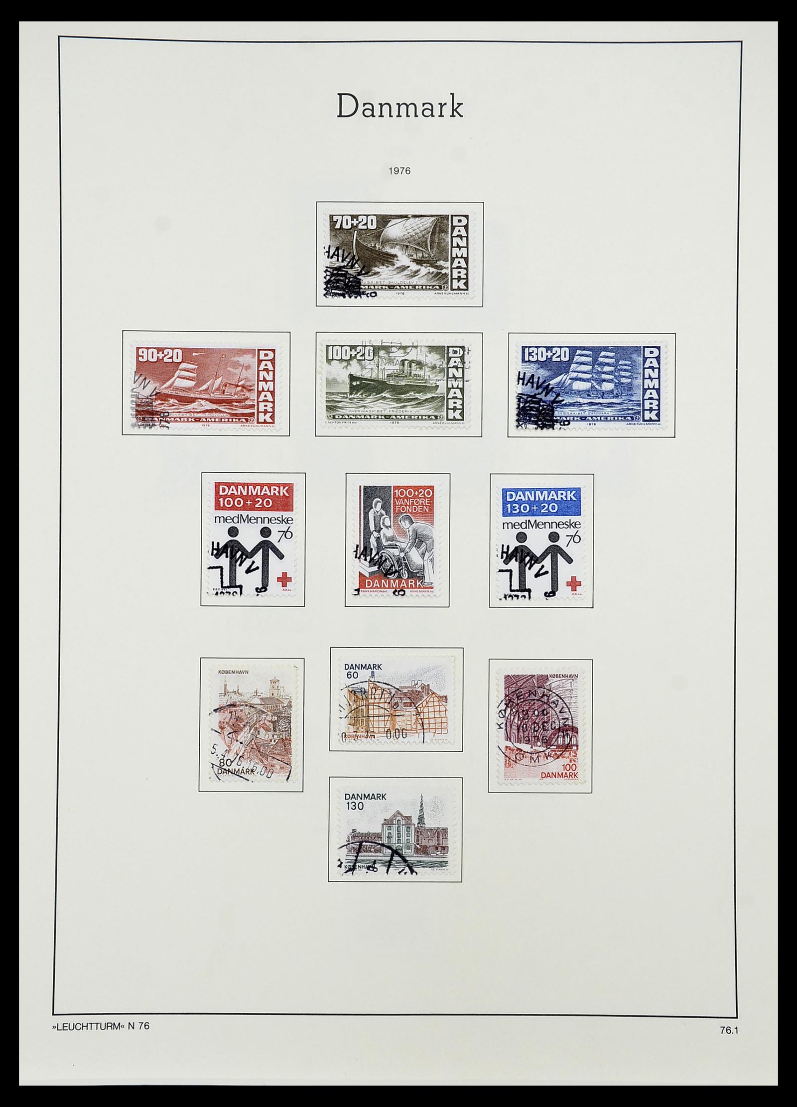 34167 058 - Postzegelverzameling 34167 Denemarken 1851-2004.