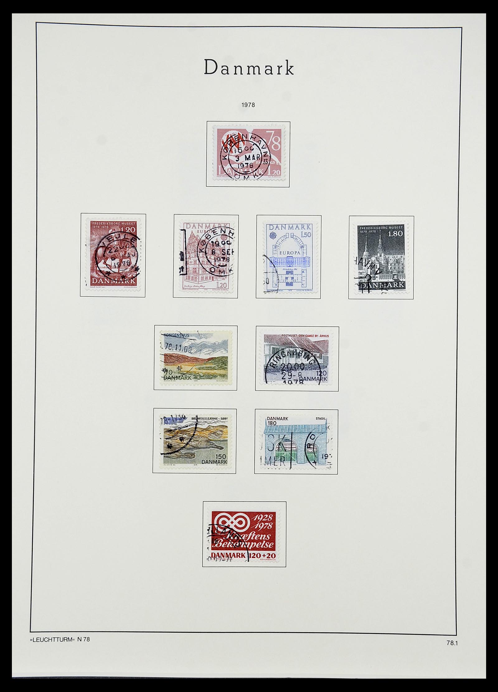 34167 063 - Postzegelverzameling 34167 Denemarken 1851-2004.