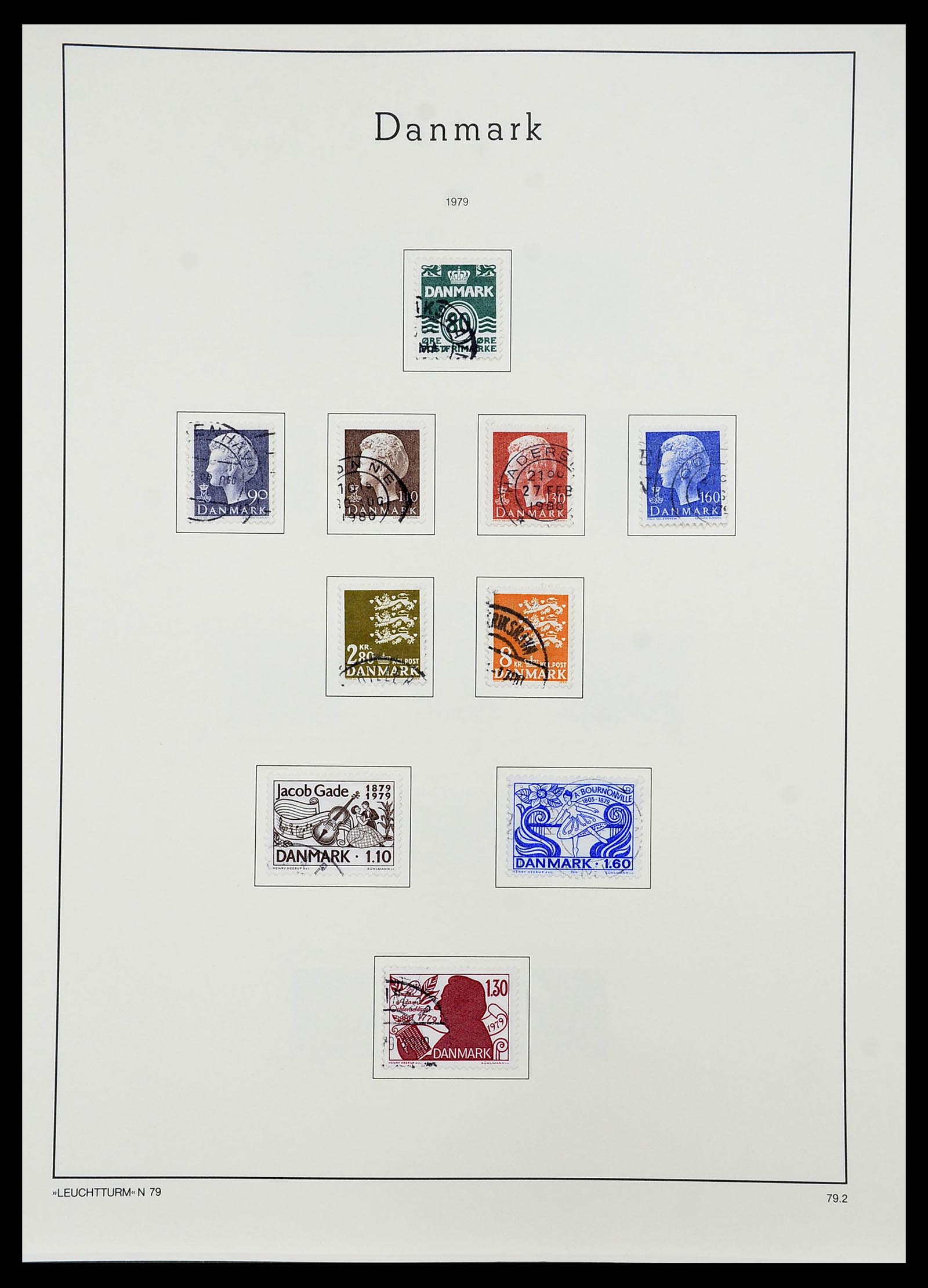 34167 066 - Postzegelverzameling 34167 Denemarken 1851-2004.