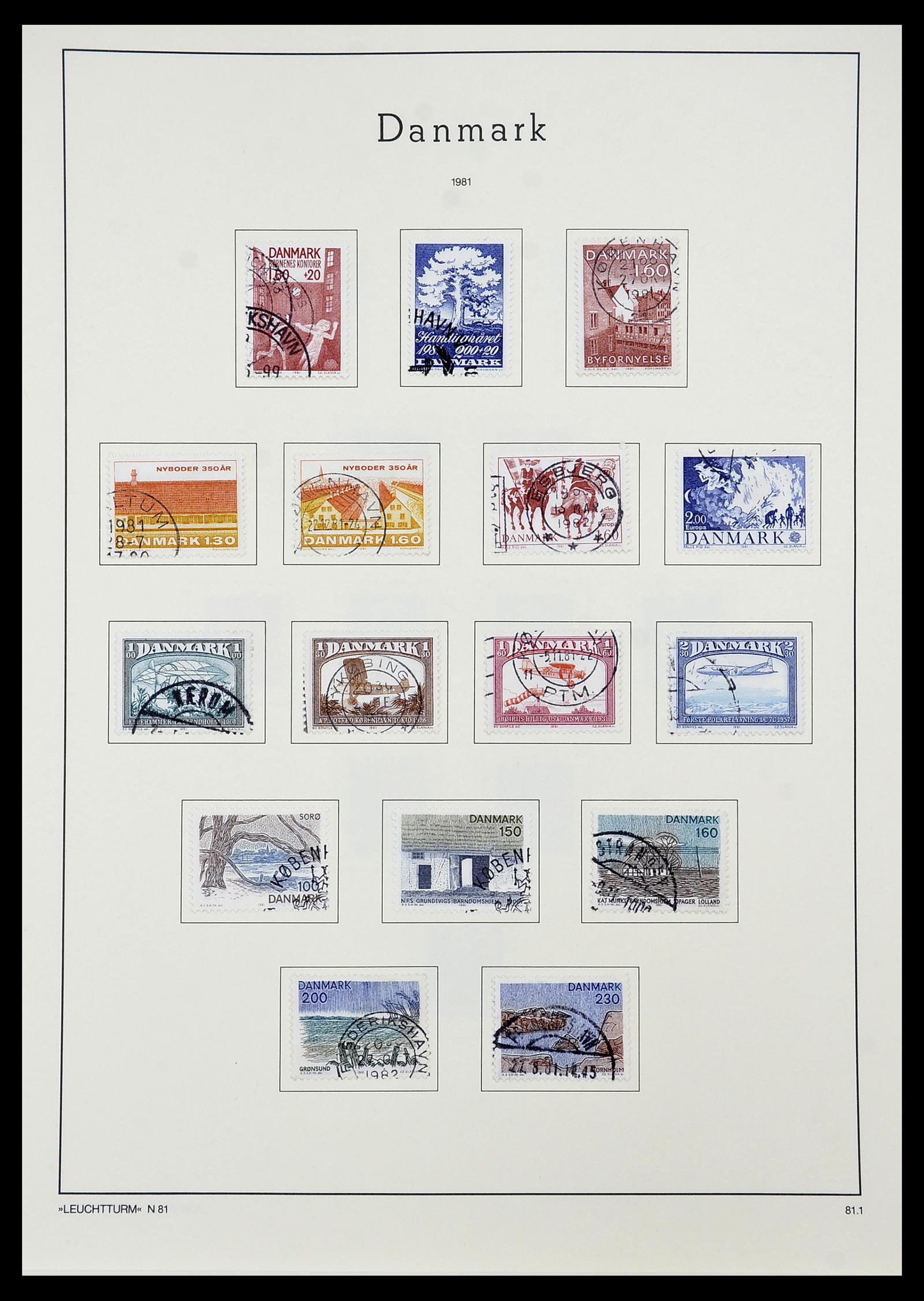 34167 069 - Postzegelverzameling 34167 Denemarken 1851-2004.