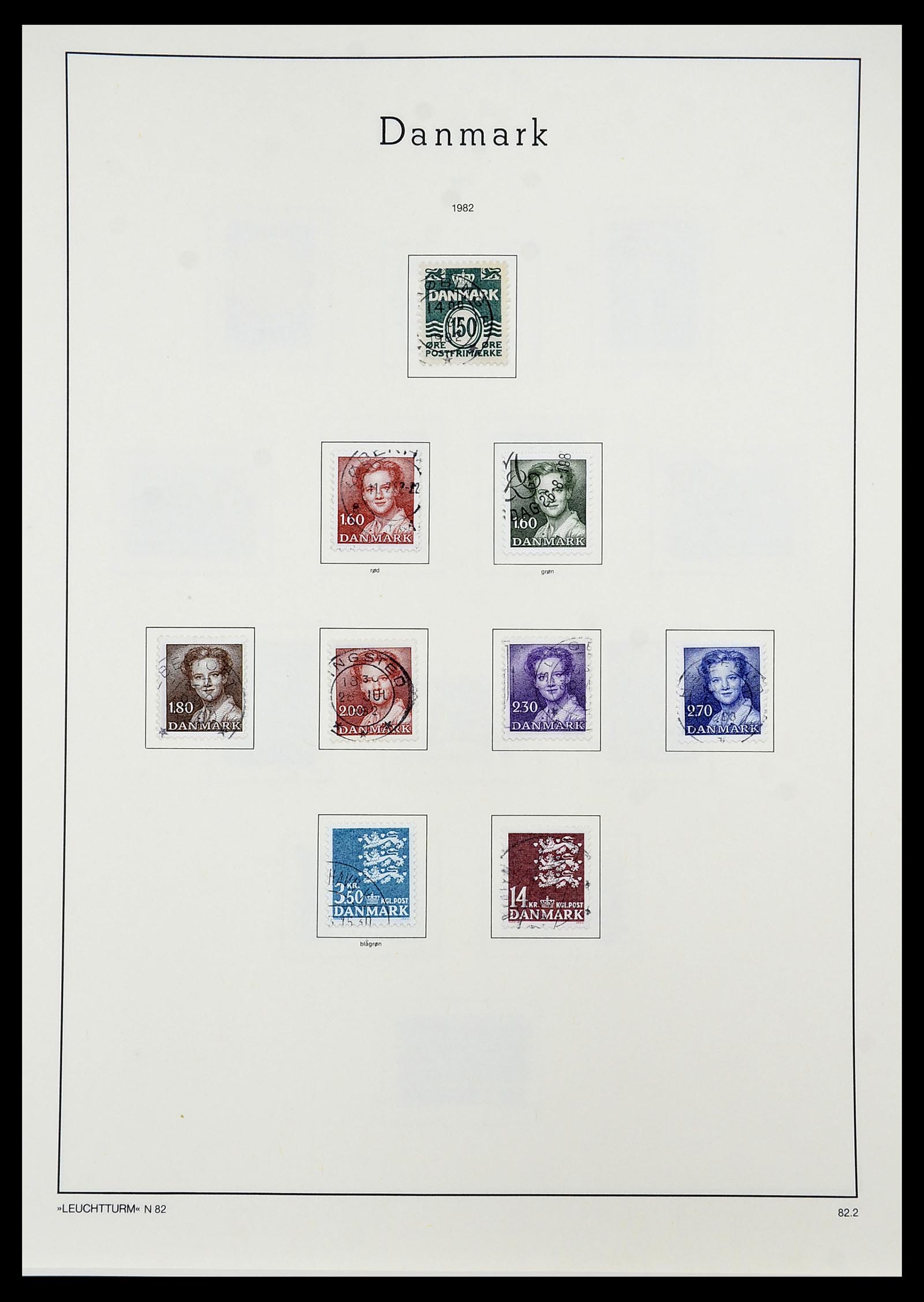 34167 072 - Postzegelverzameling 34167 Denemarken 1851-2004.