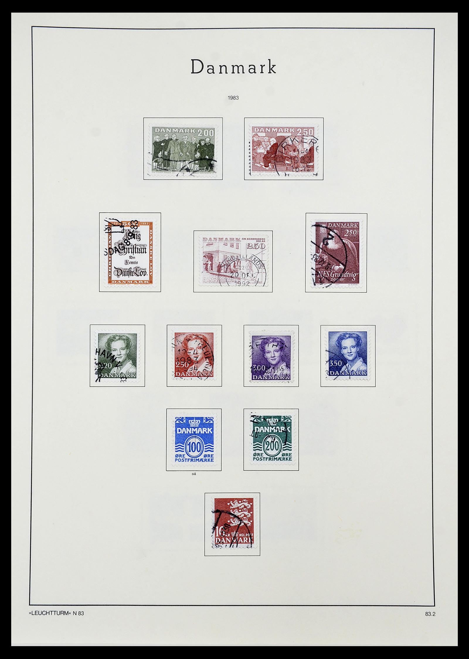 34167 074 - Postzegelverzameling 34167 Denemarken 1851-2004.