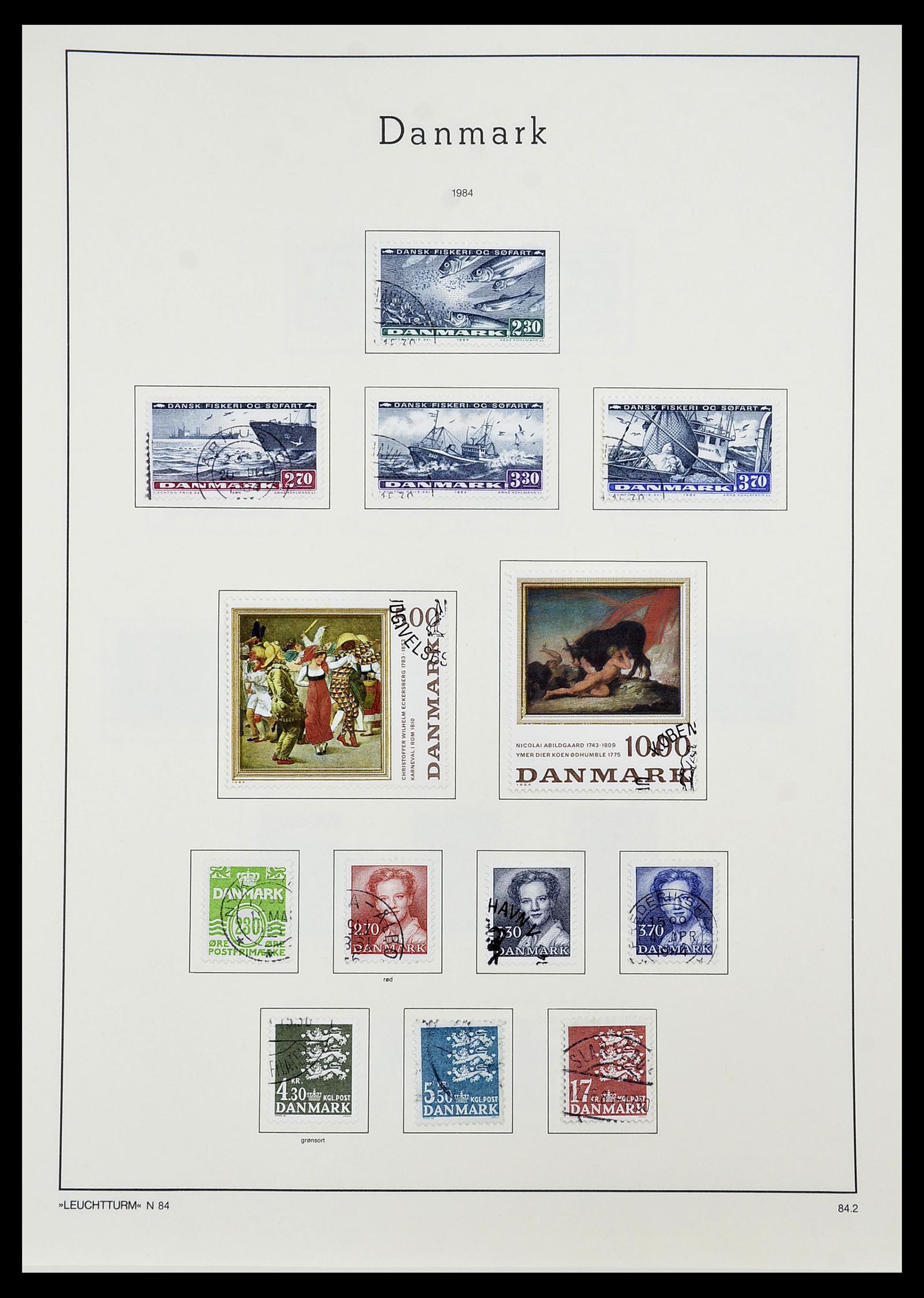 34167 076 - Postzegelverzameling 34167 Denemarken 1851-2004.