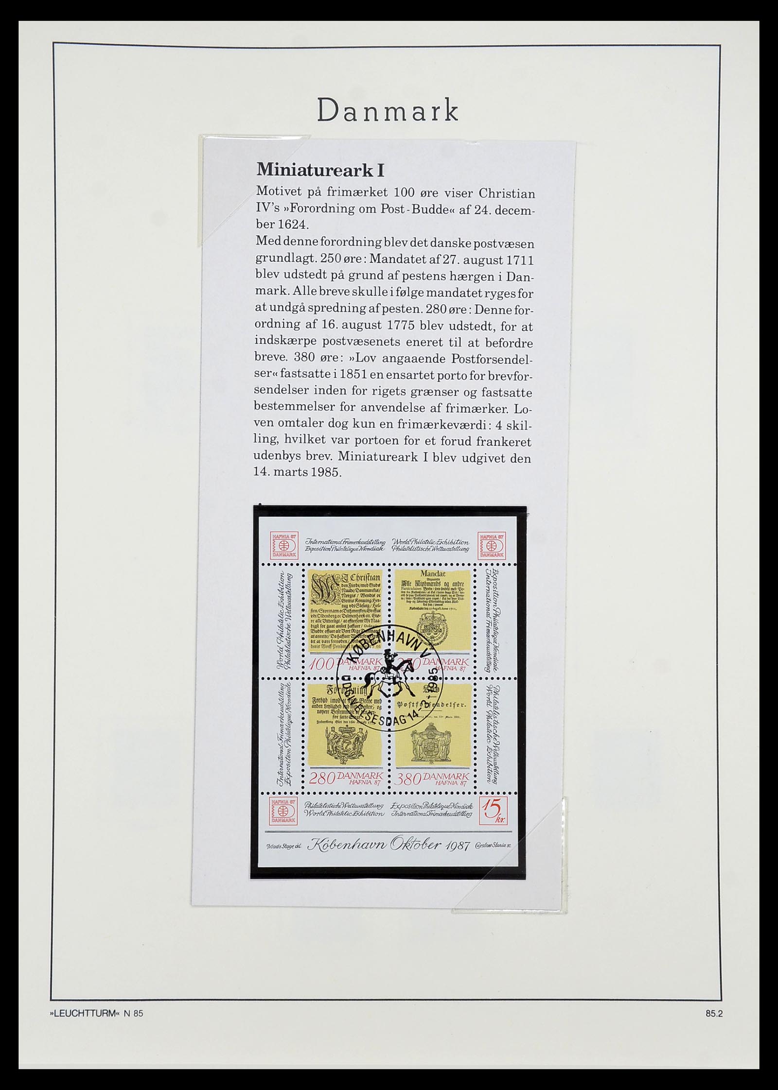 34167 078 - Postzegelverzameling 34167 Denemarken 1851-2004.