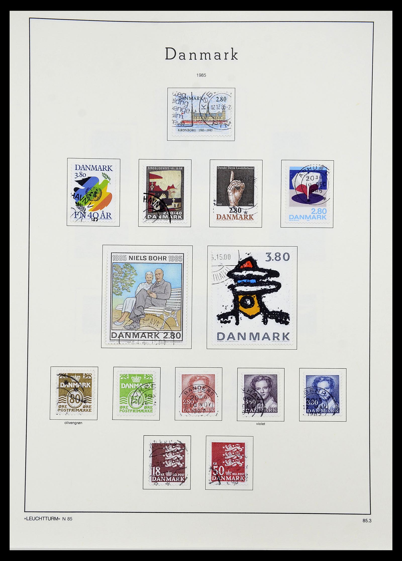 34167 079 - Postzegelverzameling 34167 Denemarken 1851-2004.