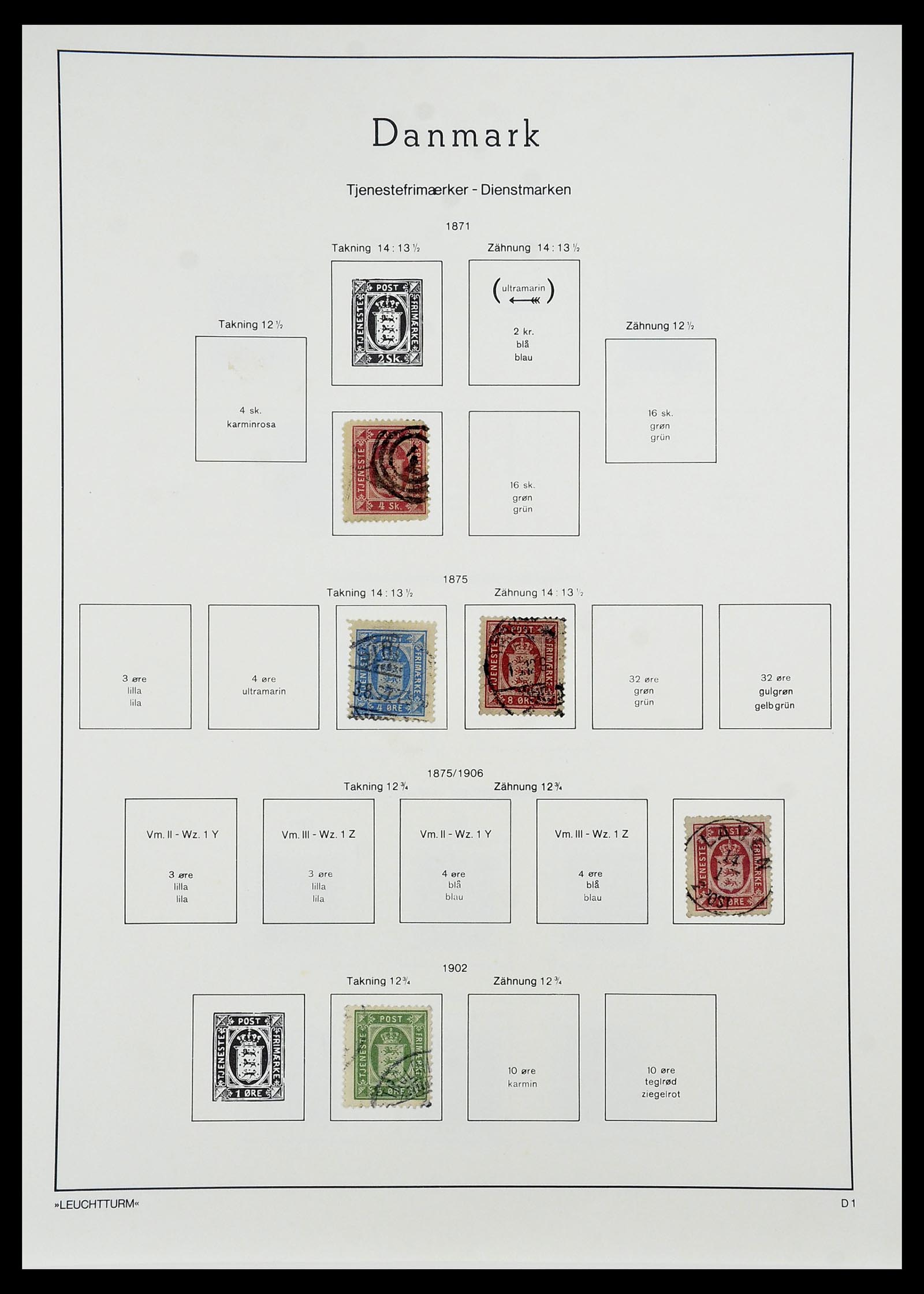 34167 145 - Postzegelverzameling 34167 Denemarken 1851-2004.