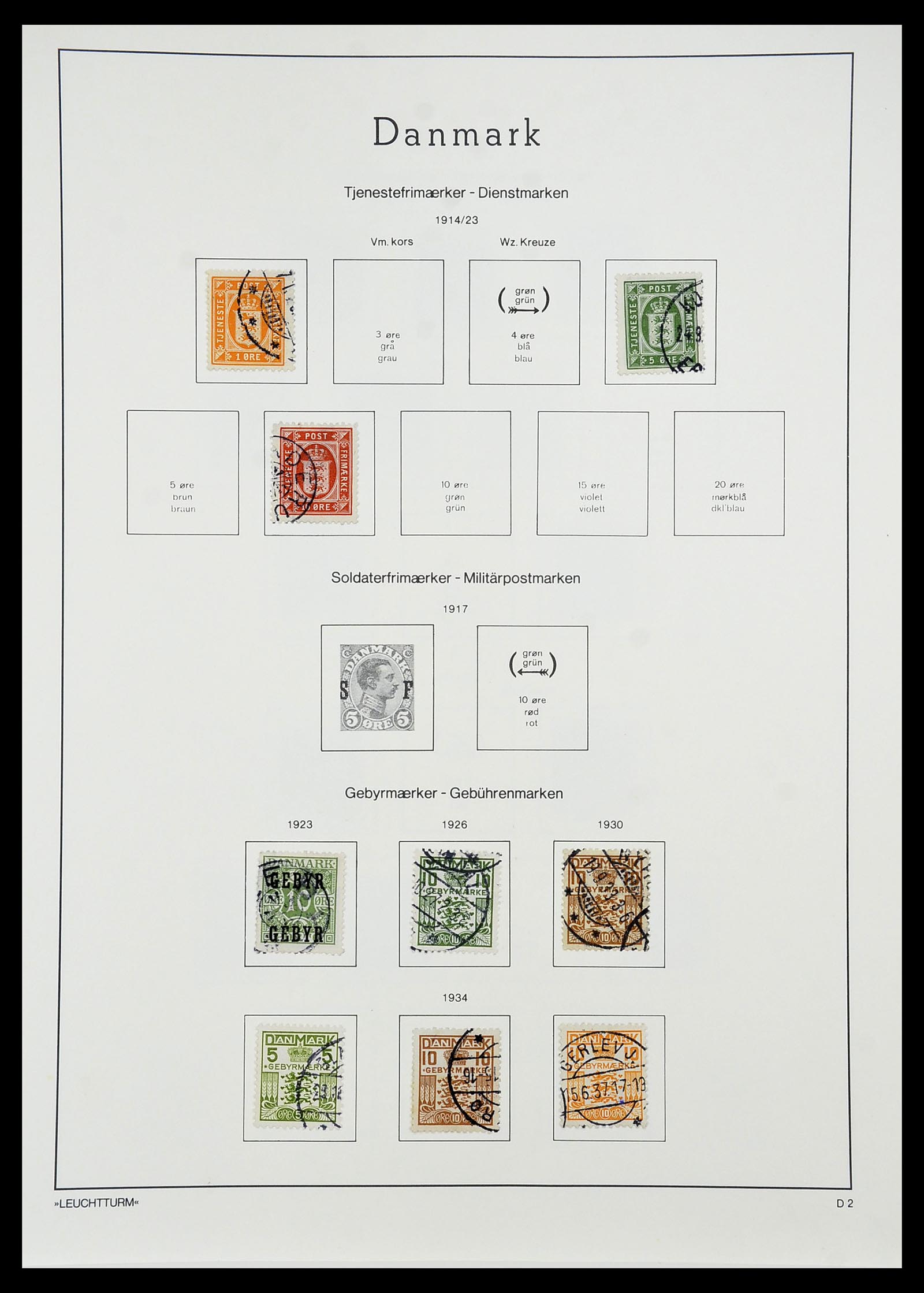 34167 146 - Postzegelverzameling 34167 Denemarken 1851-2004.