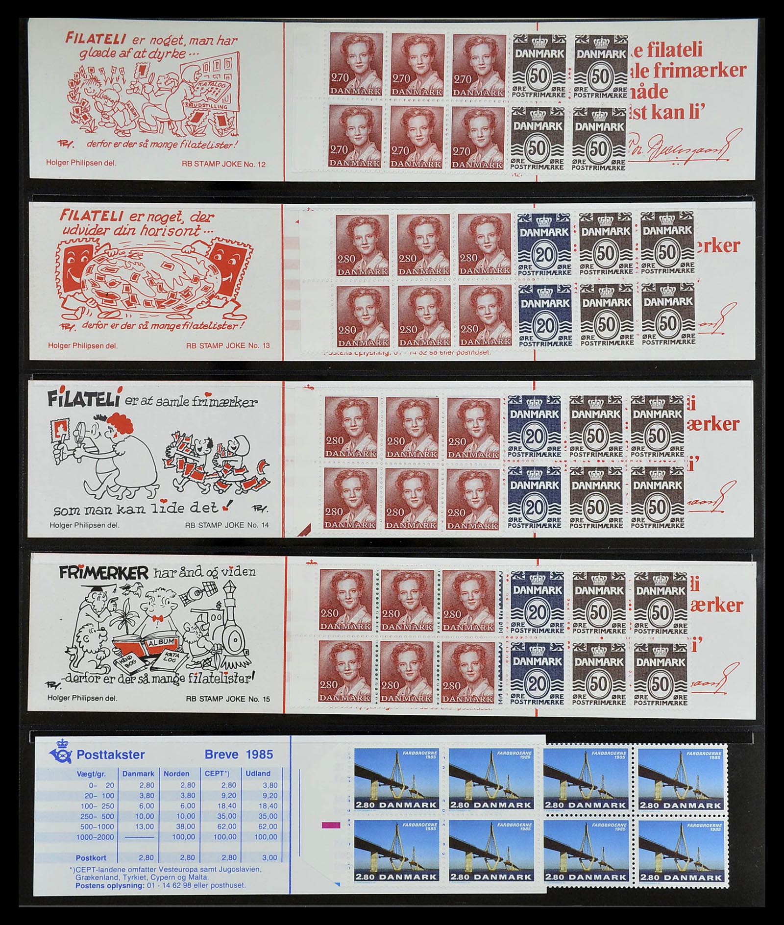 34167 157 - Postzegelverzameling 34167 Denemarken 1851-2004.
