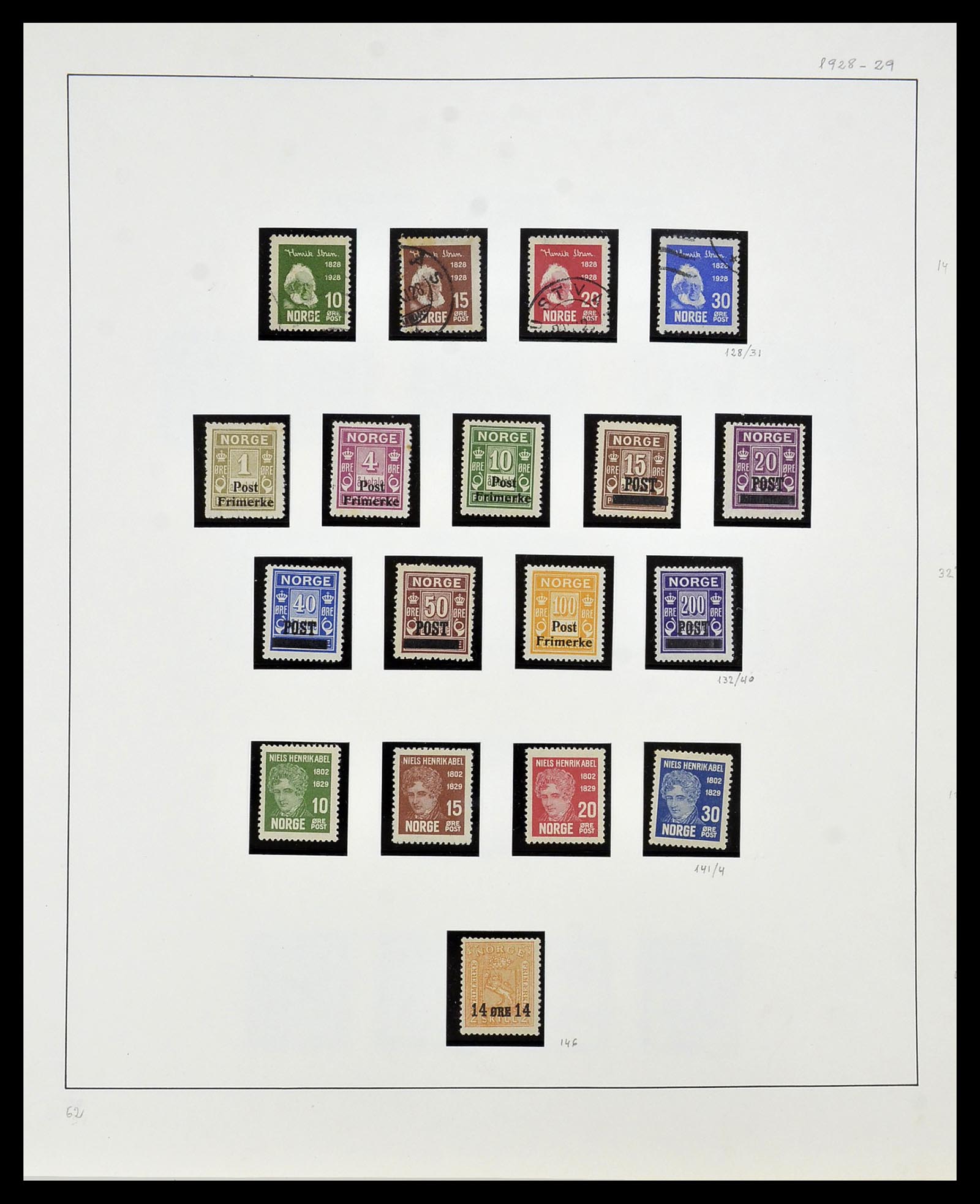 34168 009 - Postzegelverzameling 34168 Noorwegen 1855-1985.