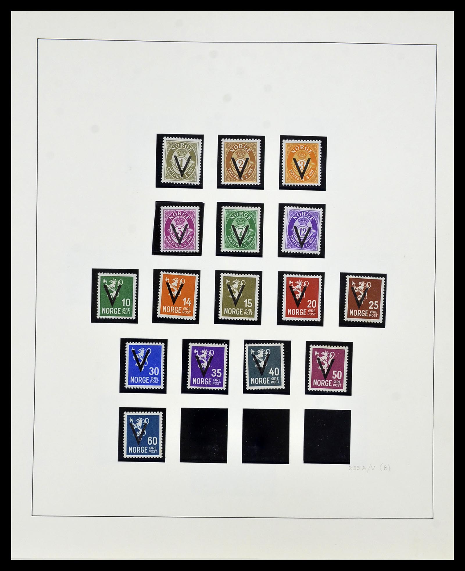 34168 017 - Postzegelverzameling 34168 Noorwegen 1855-1985.