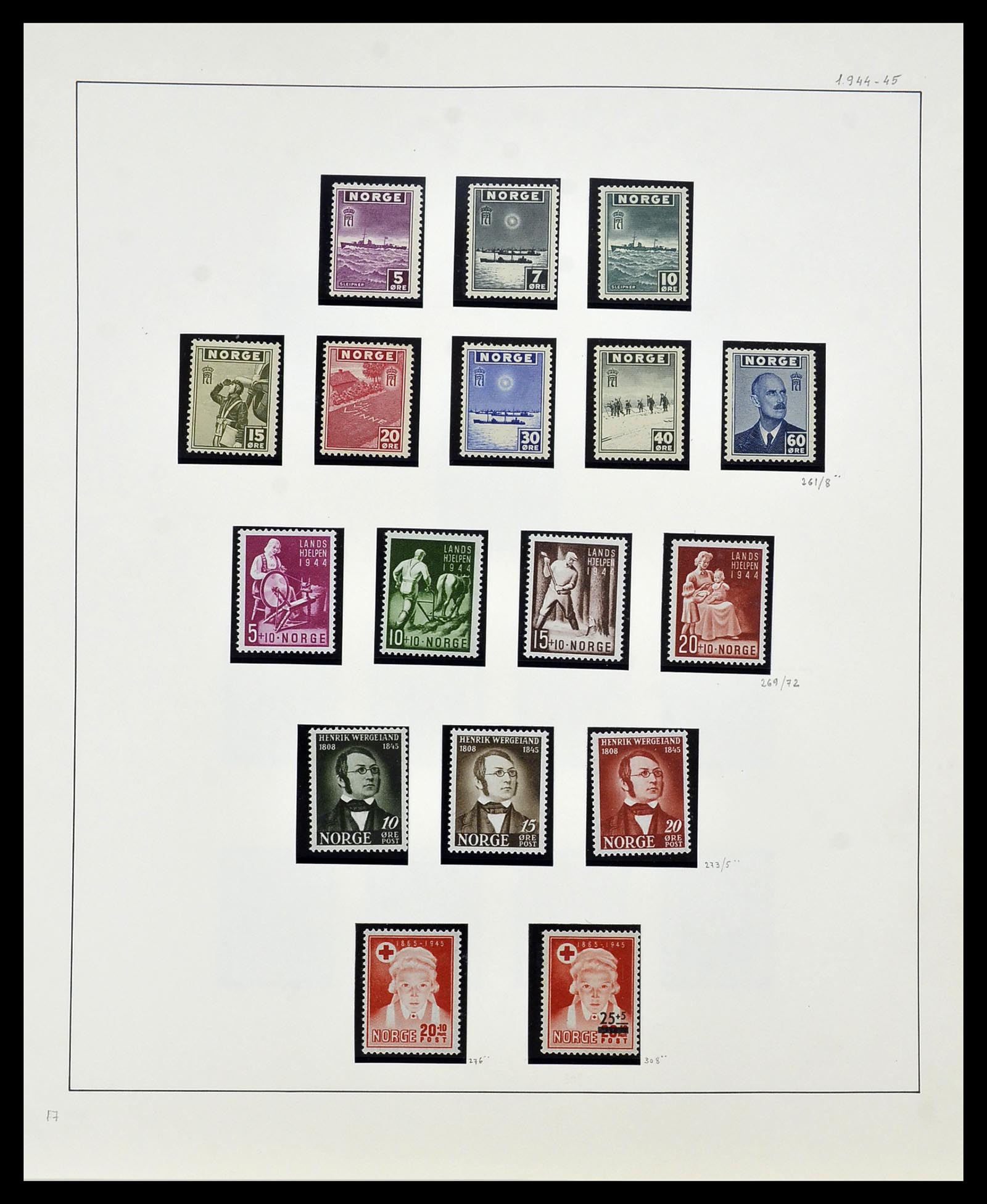 34168 021 - Postzegelverzameling 34168 Noorwegen 1855-1985.
