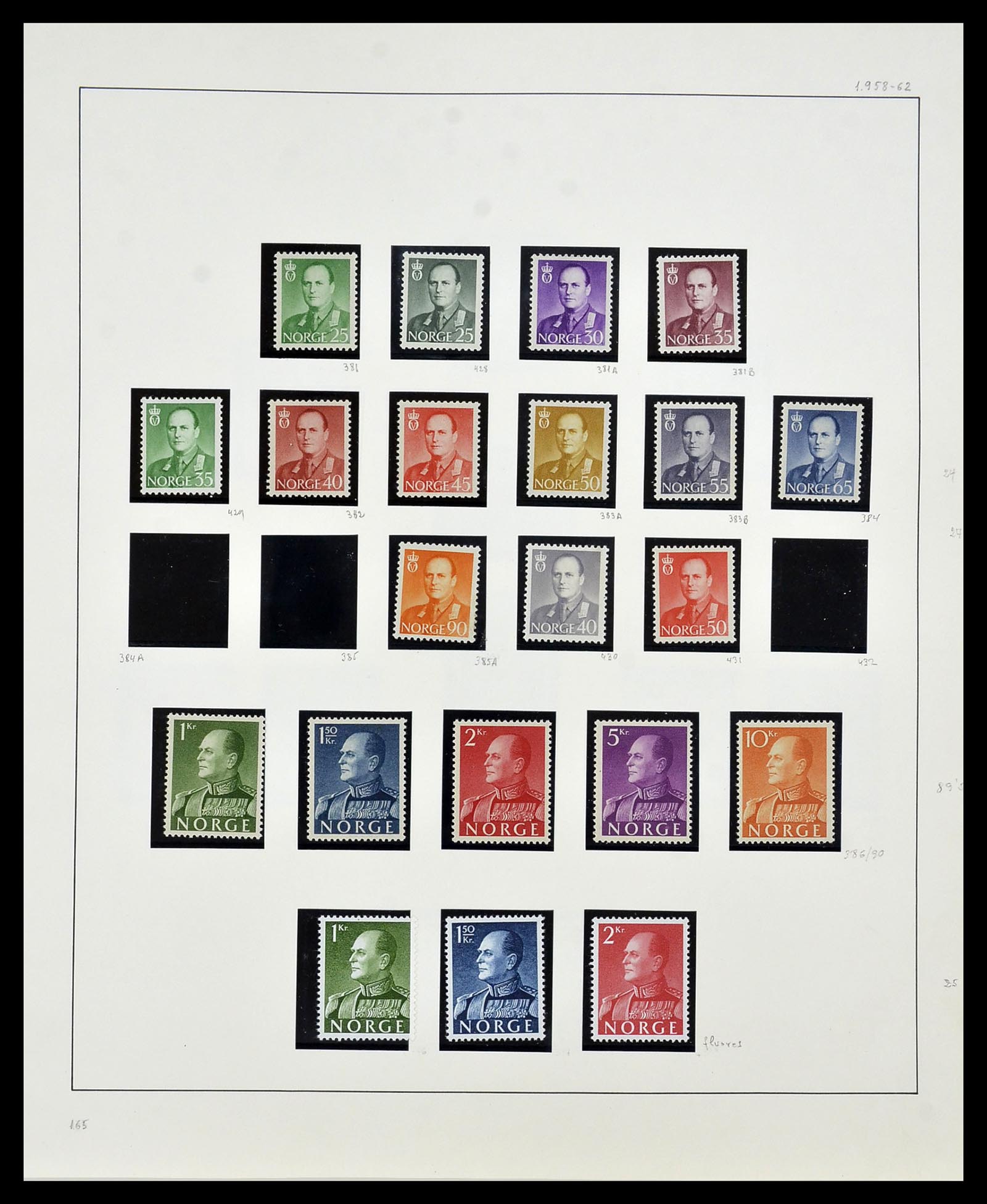 34168 029 - Postzegelverzameling 34168 Noorwegen 1855-1985.