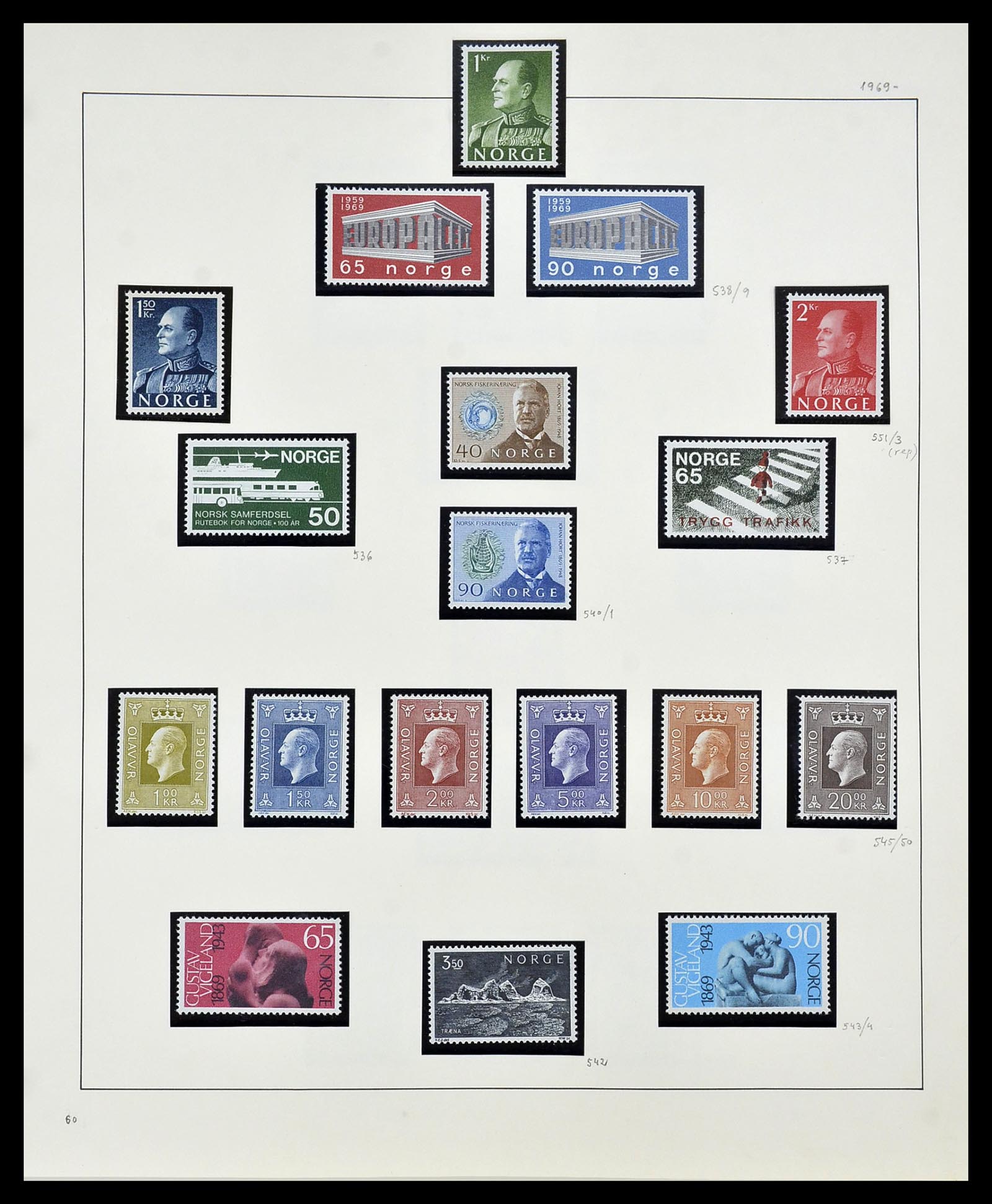 34168 041 - Postzegelverzameling 34168 Noorwegen 1855-1985.