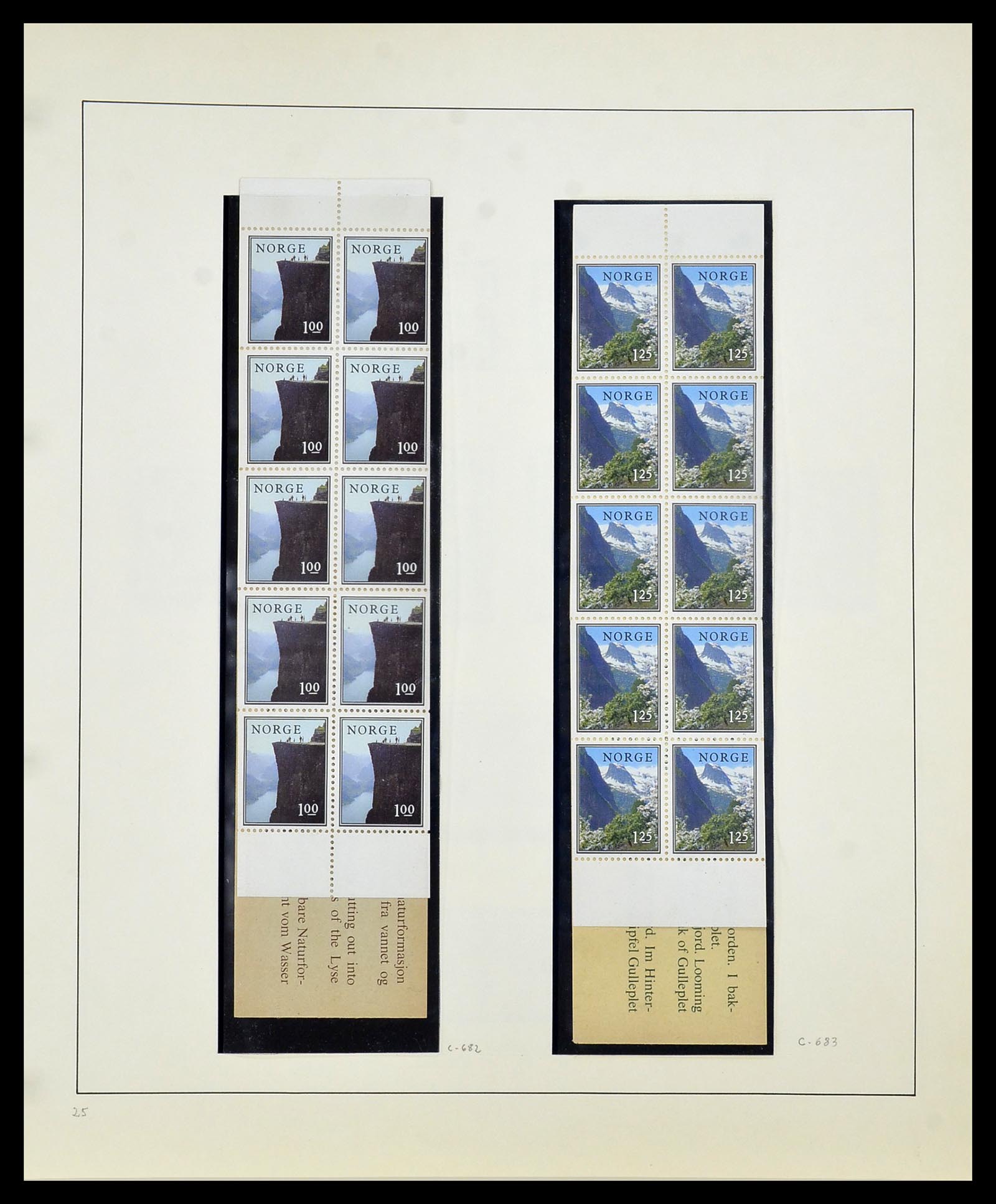 34168 051 - Postzegelverzameling 34168 Noorwegen 1855-1985.