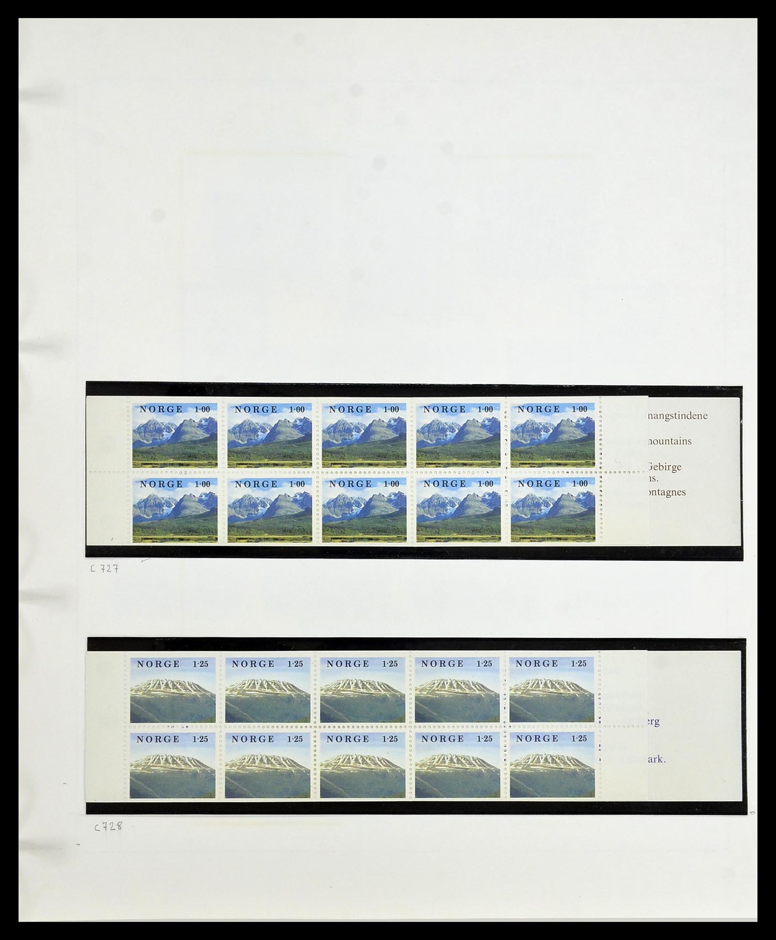 34168 056 - Postzegelverzameling 34168 Noorwegen 1855-1985.