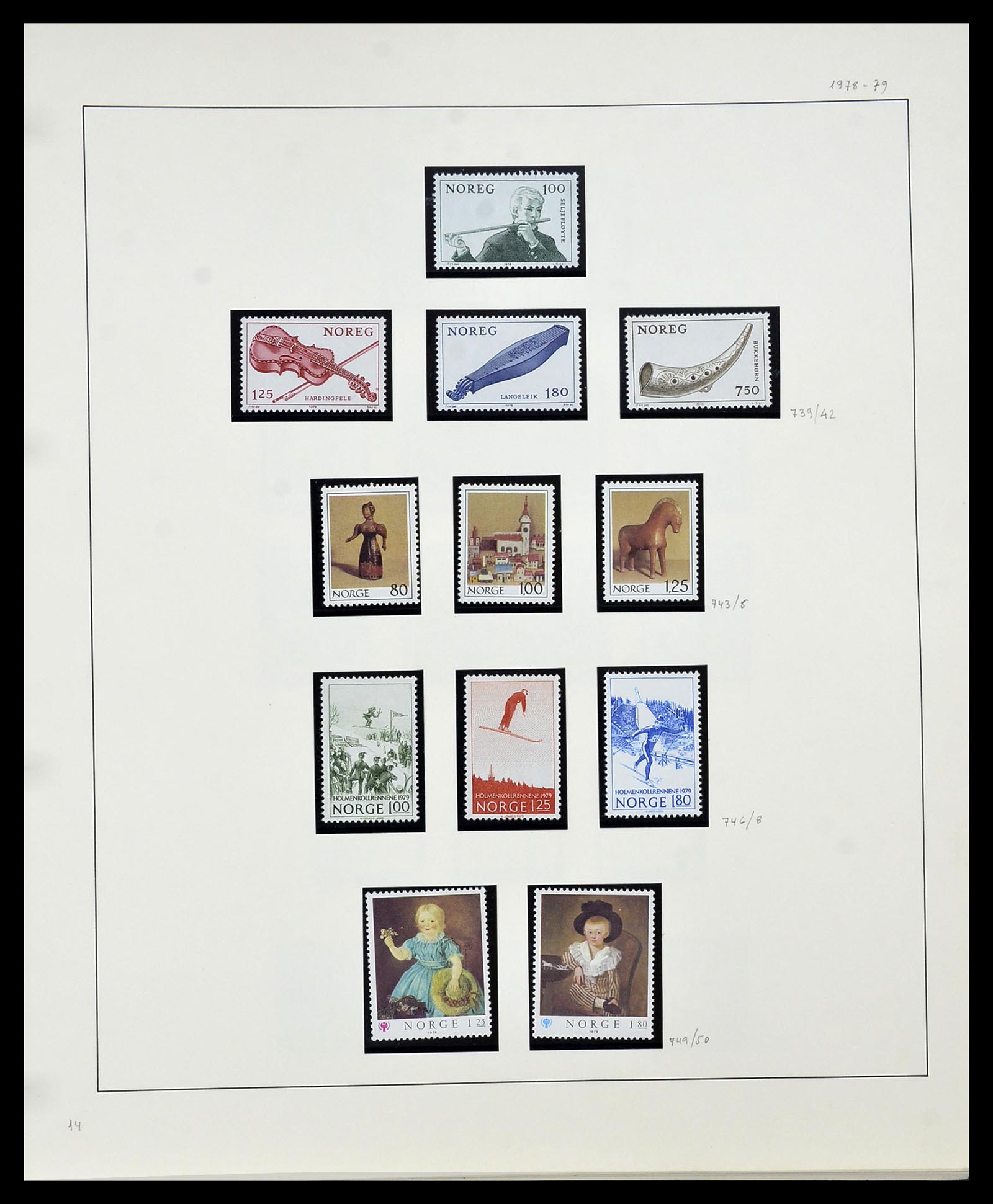 34168 058 - Postzegelverzameling 34168 Noorwegen 1855-1985.