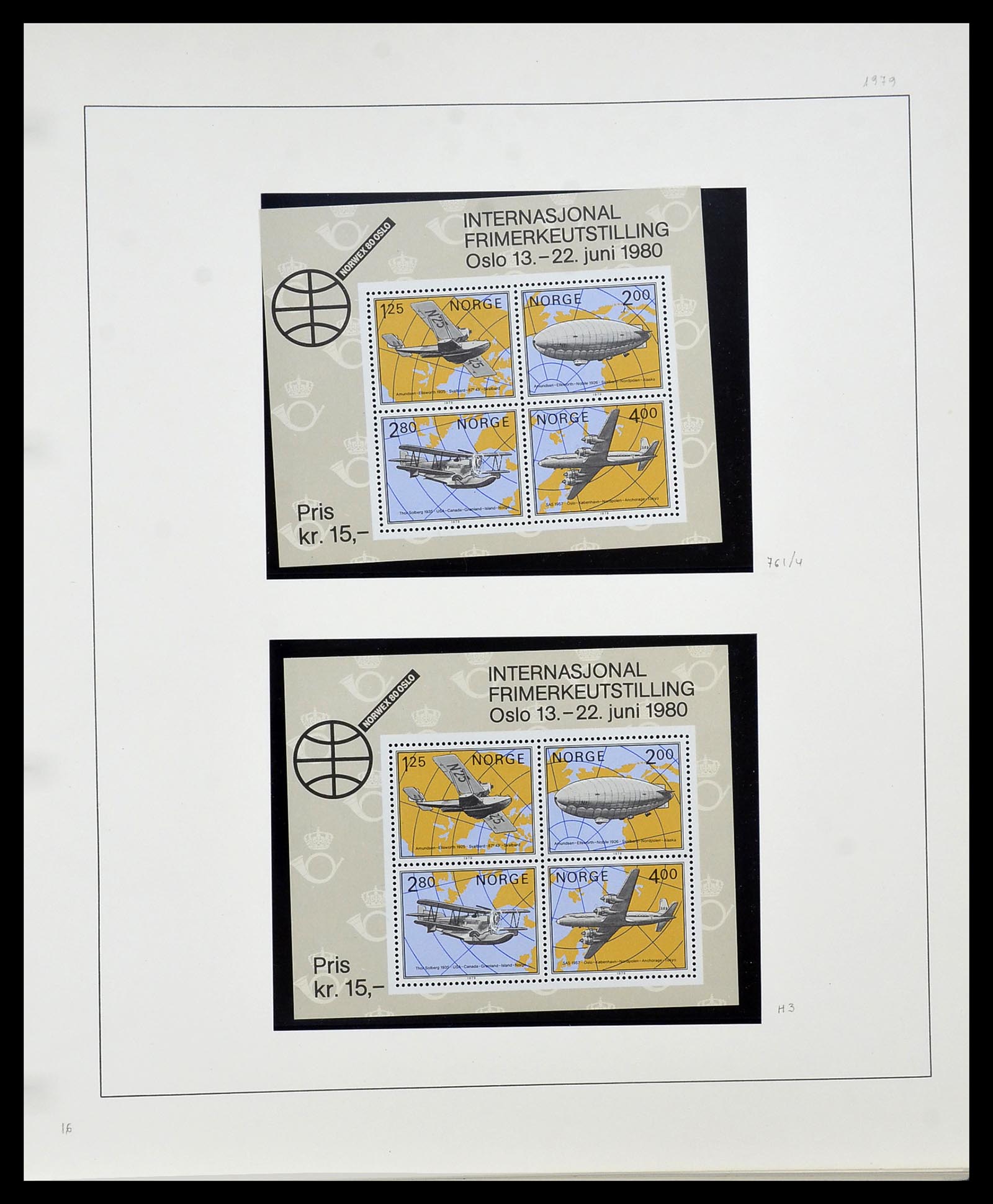 34168 060 - Postzegelverzameling 34168 Noorwegen 1855-1985.