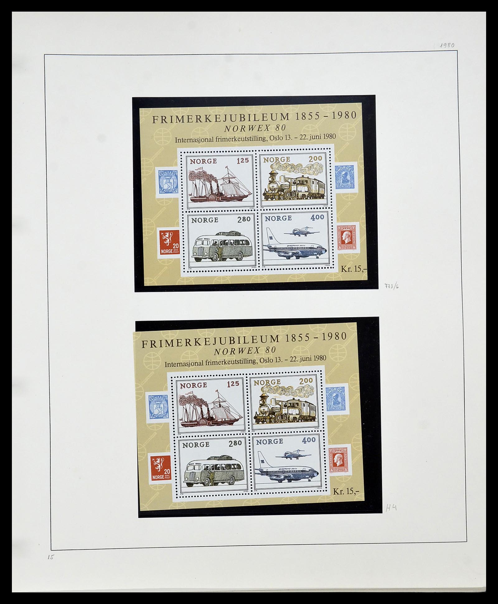 34168 061 - Postzegelverzameling 34168 Noorwegen 1855-1985.
