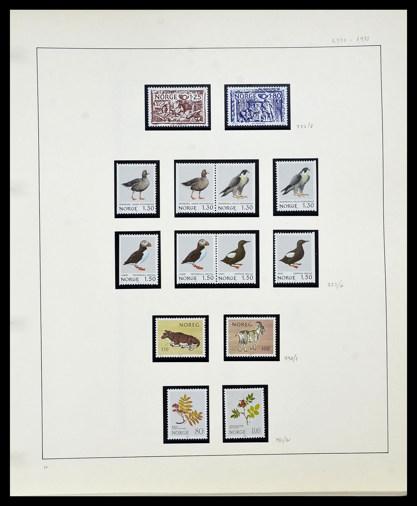 34168 064 - Postzegelverzameling 34168 Noorwegen 1855-1985.