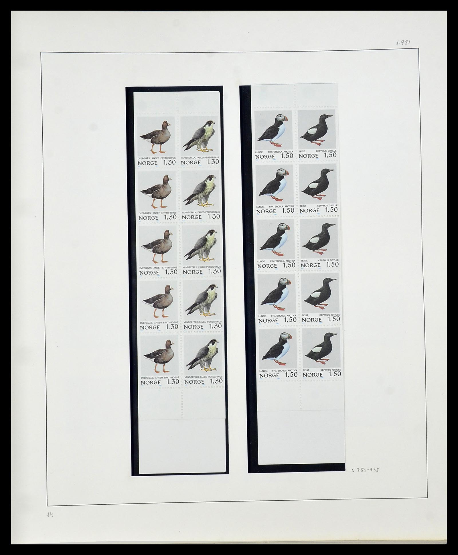 34168 065 - Postzegelverzameling 34168 Noorwegen 1855-1985.