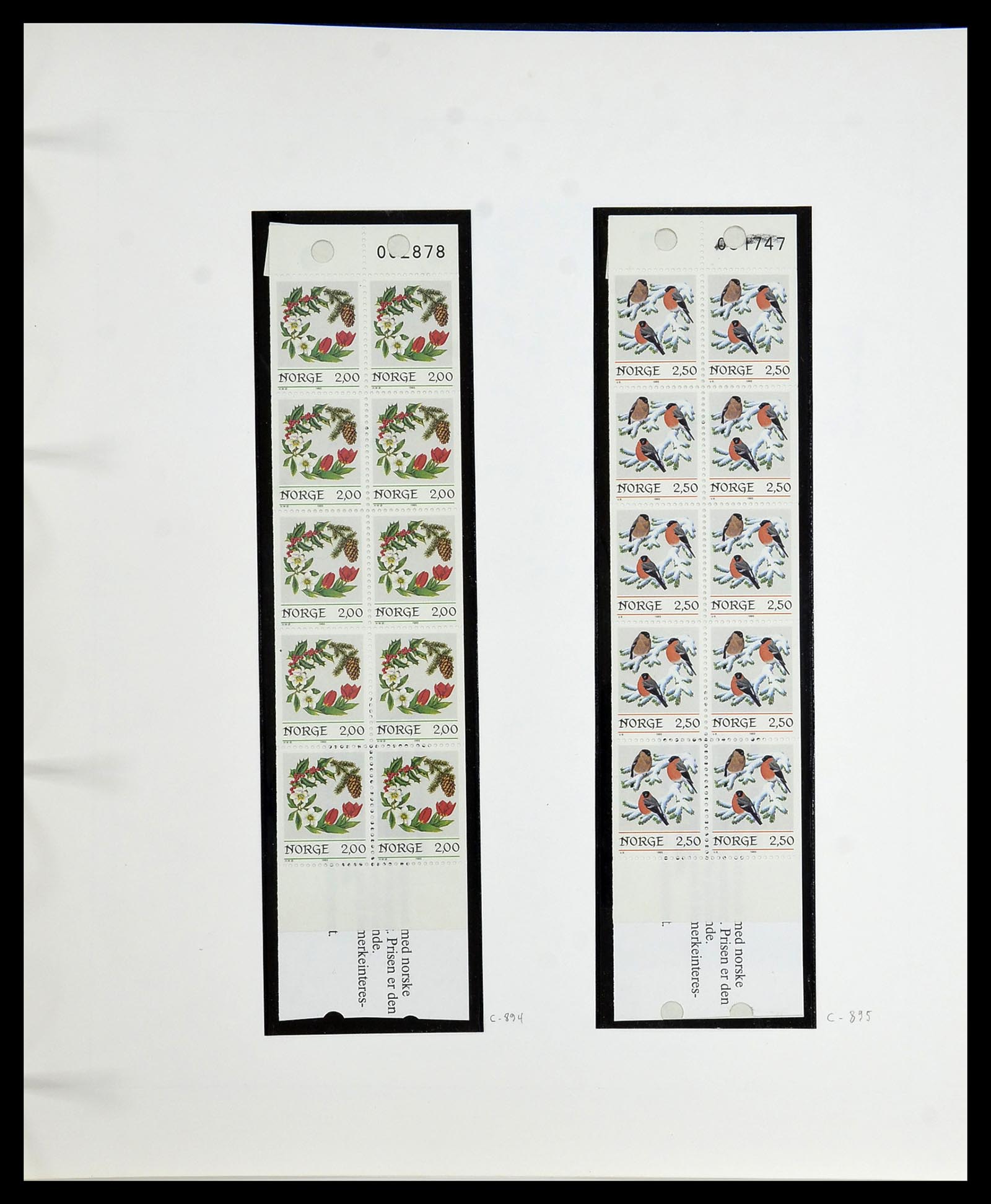 34168 076 - Postzegelverzameling 34168 Noorwegen 1855-1985.