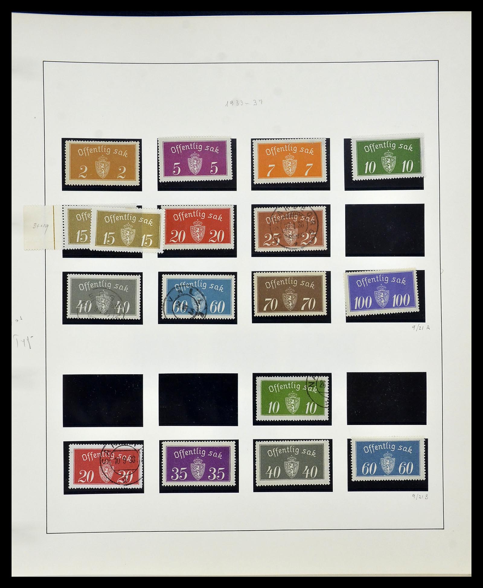 34168 078 - Postzegelverzameling 34168 Noorwegen 1855-1985.