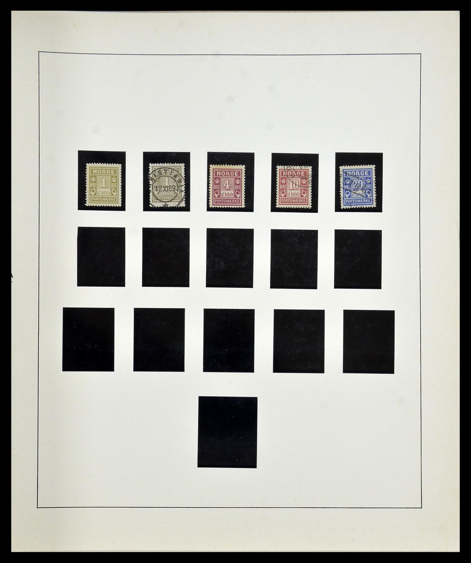 34168 087 - Postzegelverzameling 34168 Noorwegen 1855-1985.