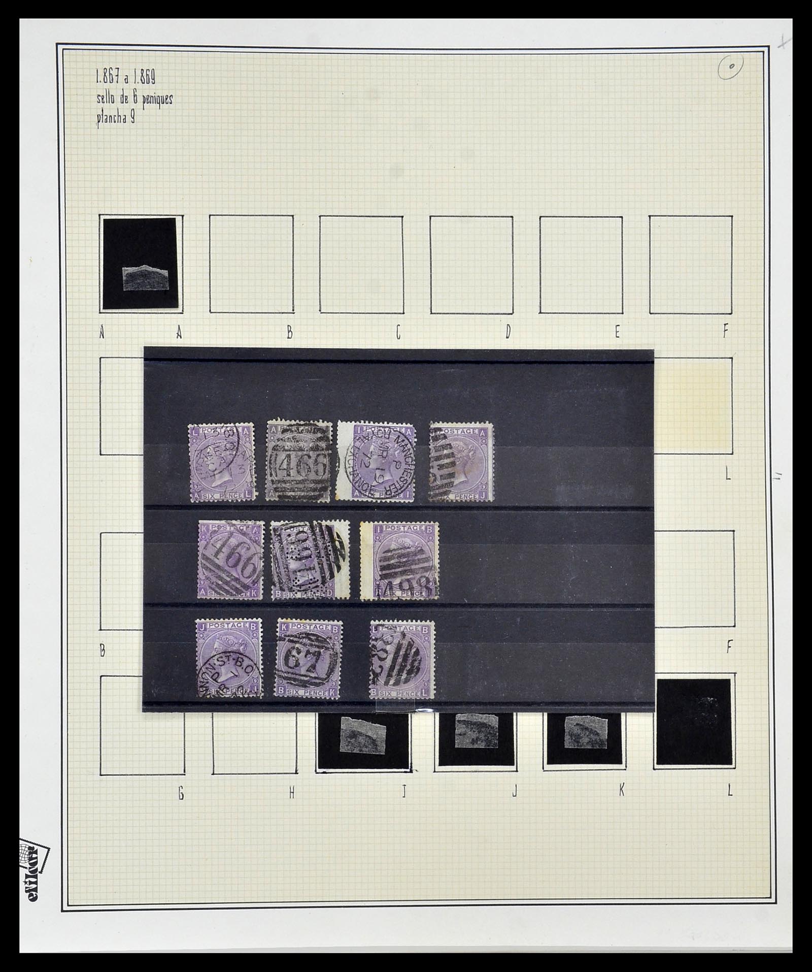 34170 002 - Stamp collection 34170 Great Britain 1867-1900.