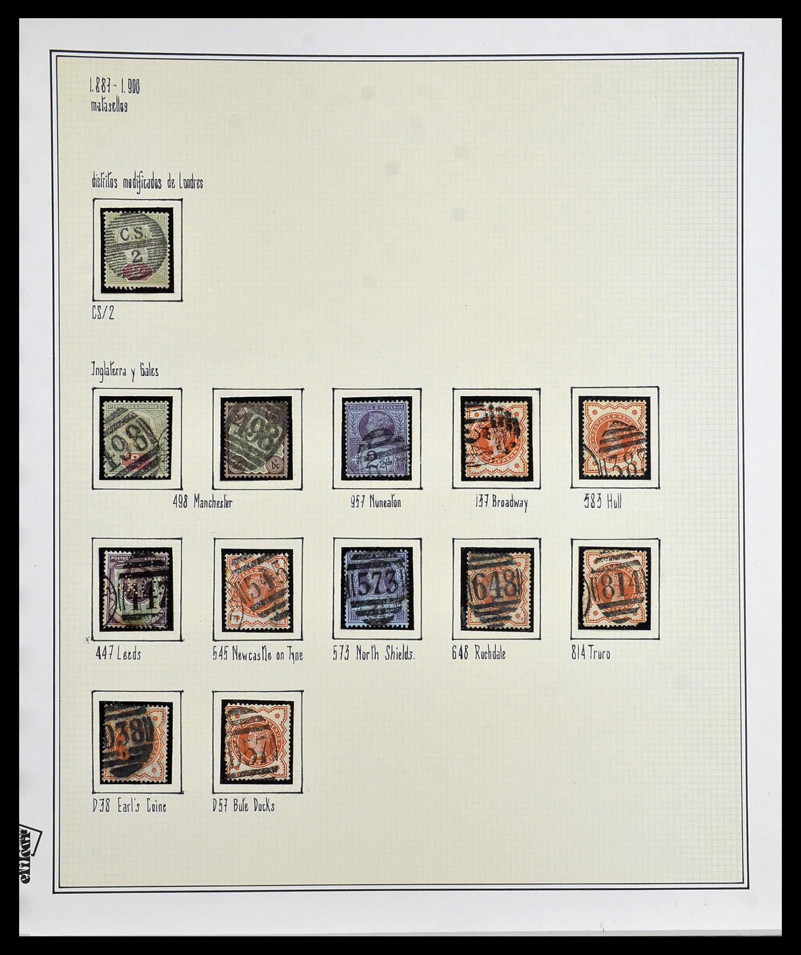 34170 023 - Postzegelverzameling 34170 Engeland 1867-1900.