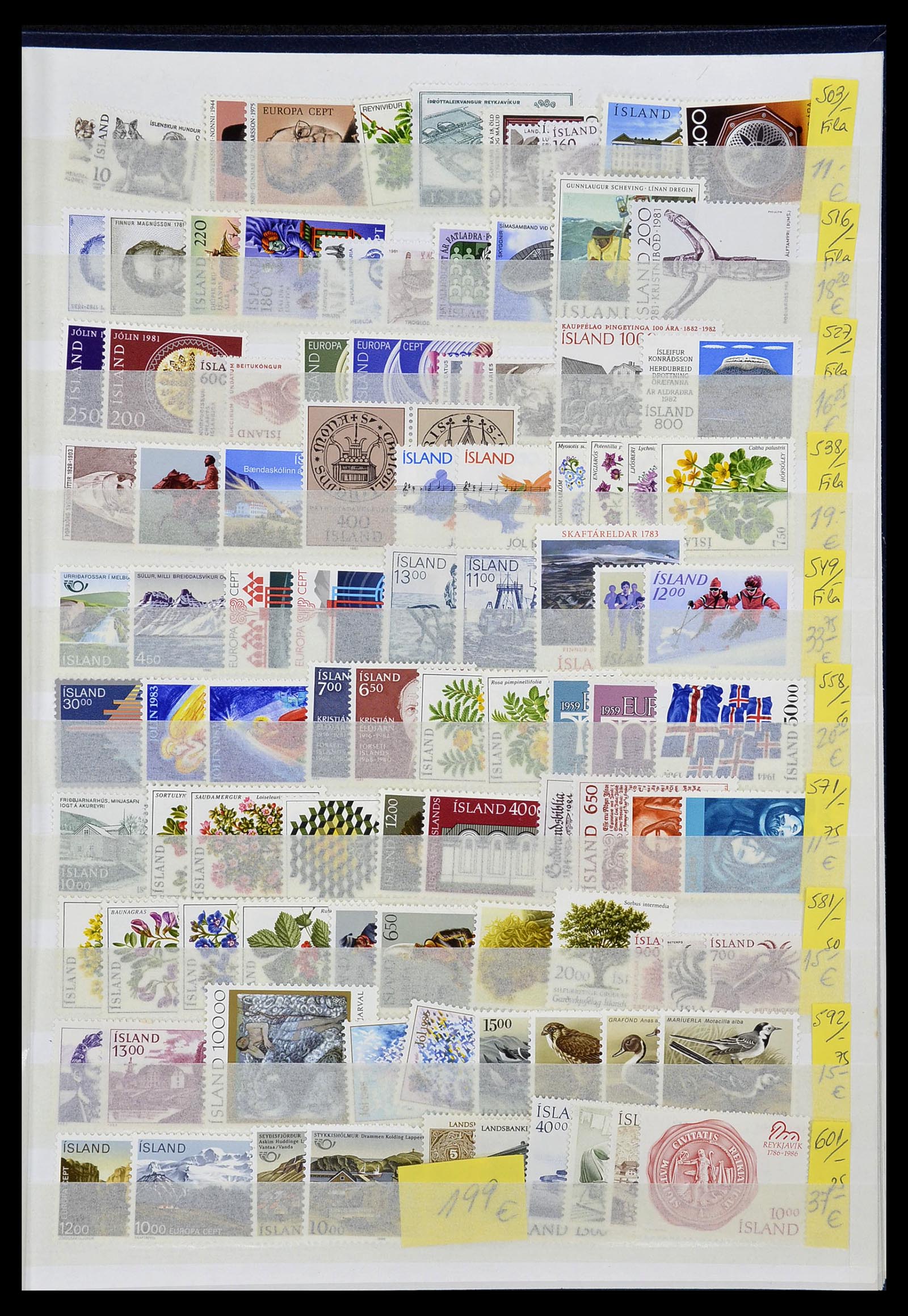 34171 003 - Postzegelverzameling 34171 IJsland 1960-2005.