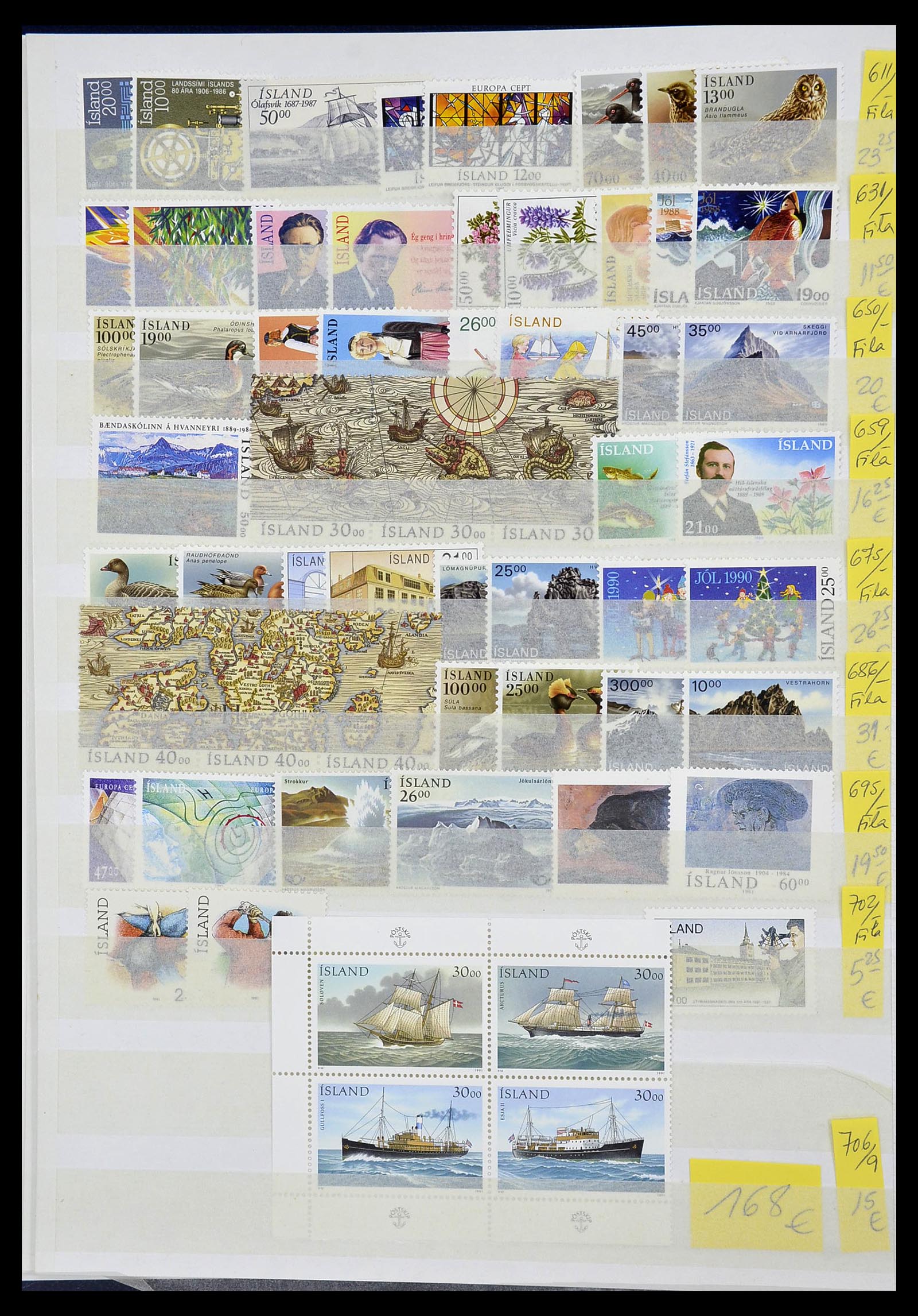 34171 004 - Postzegelverzameling 34171 IJsland 1960-2005.