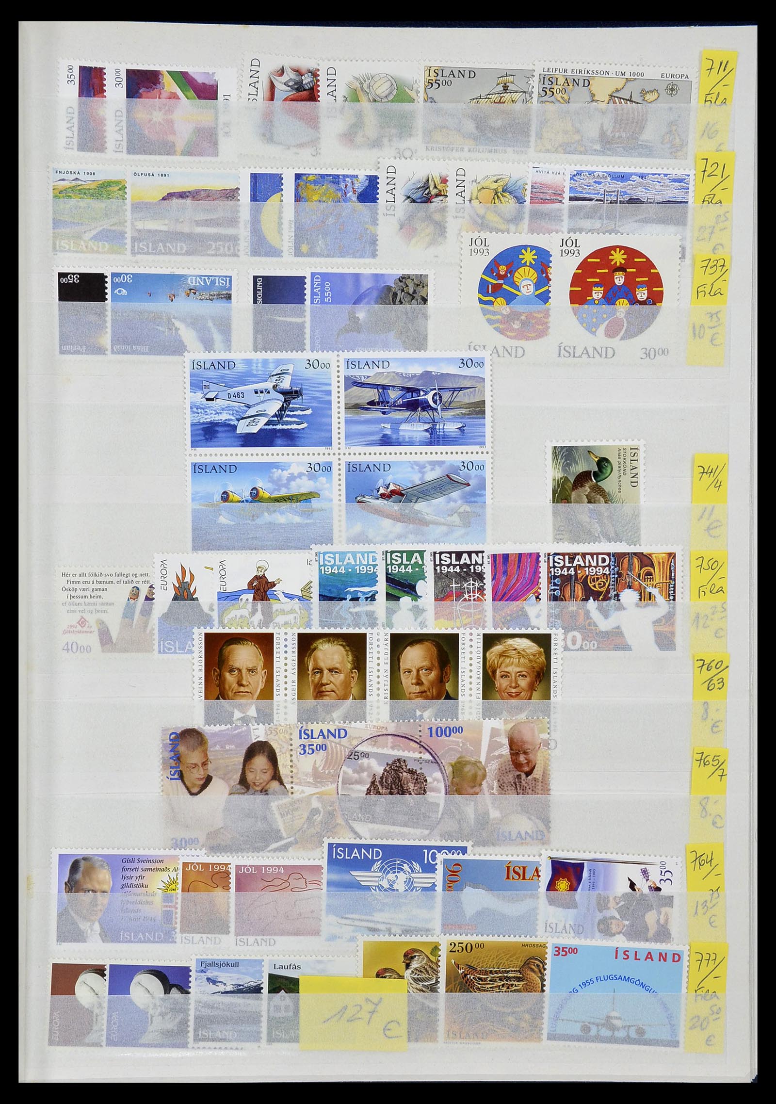 34171 005 - Postzegelverzameling 34171 IJsland 1960-2005.