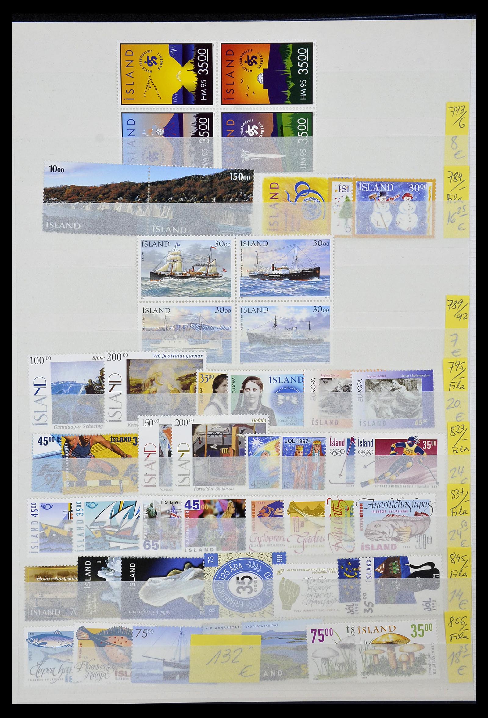 34171 007 - Postzegelverzameling 34171 IJsland 1960-2005.