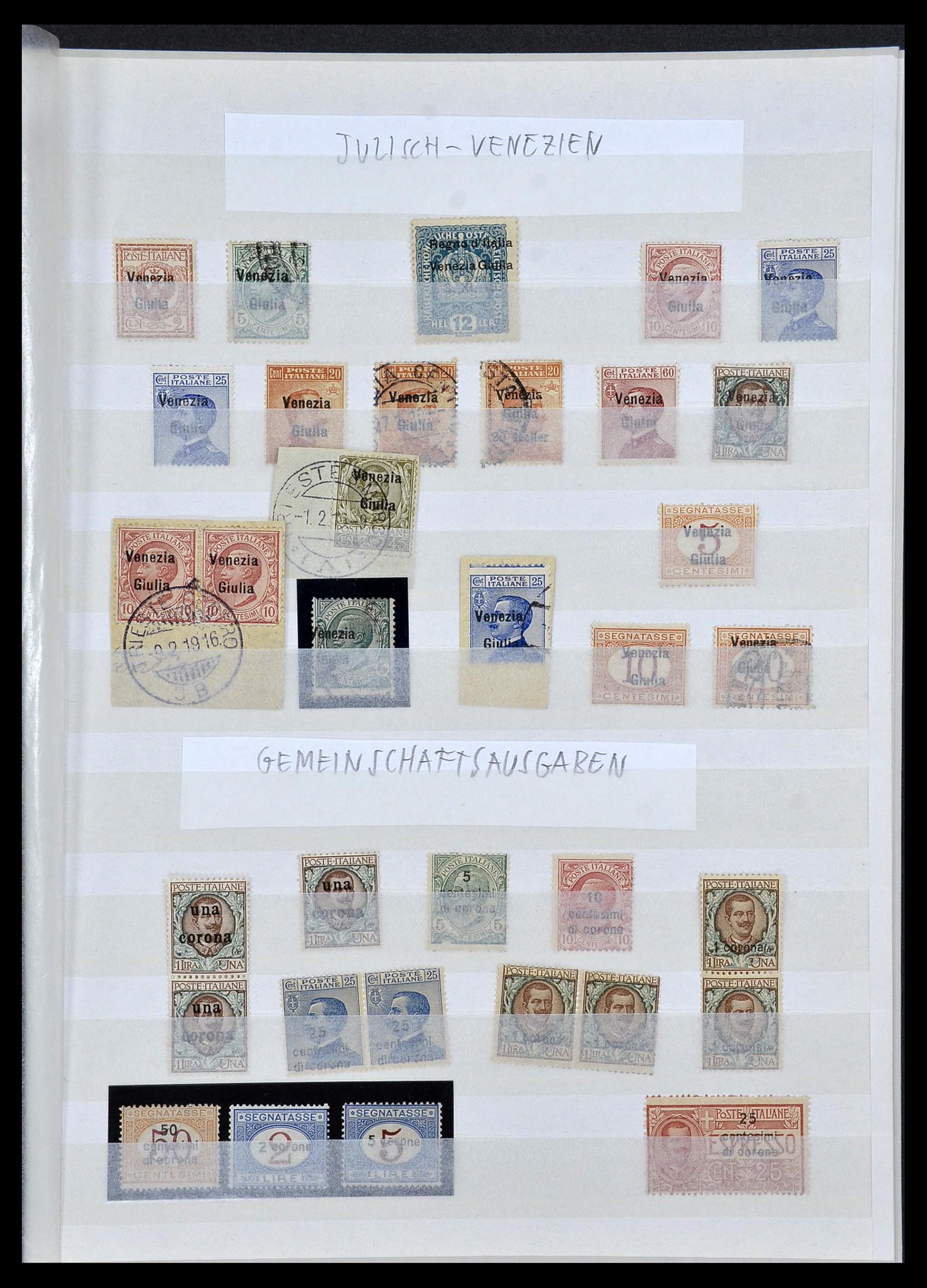 34172 001 - Stamp collection 34172 Trentino, Dalmatia and Venice 1918-1923.
