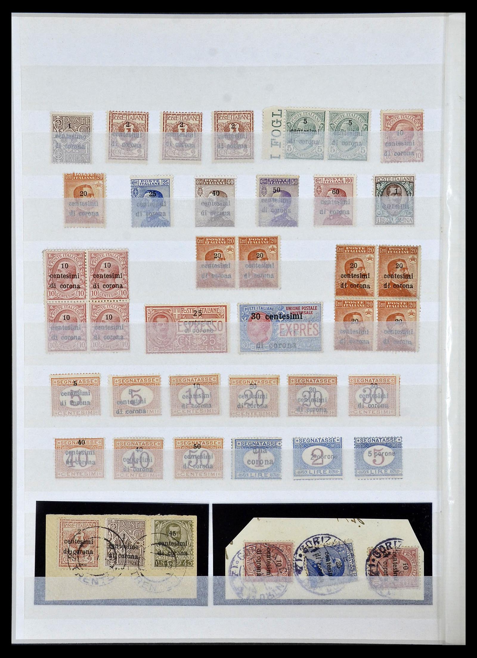 34172 002 - Stamp collection 34172 Trentino, Dalmatia and Venice 1918-1923.