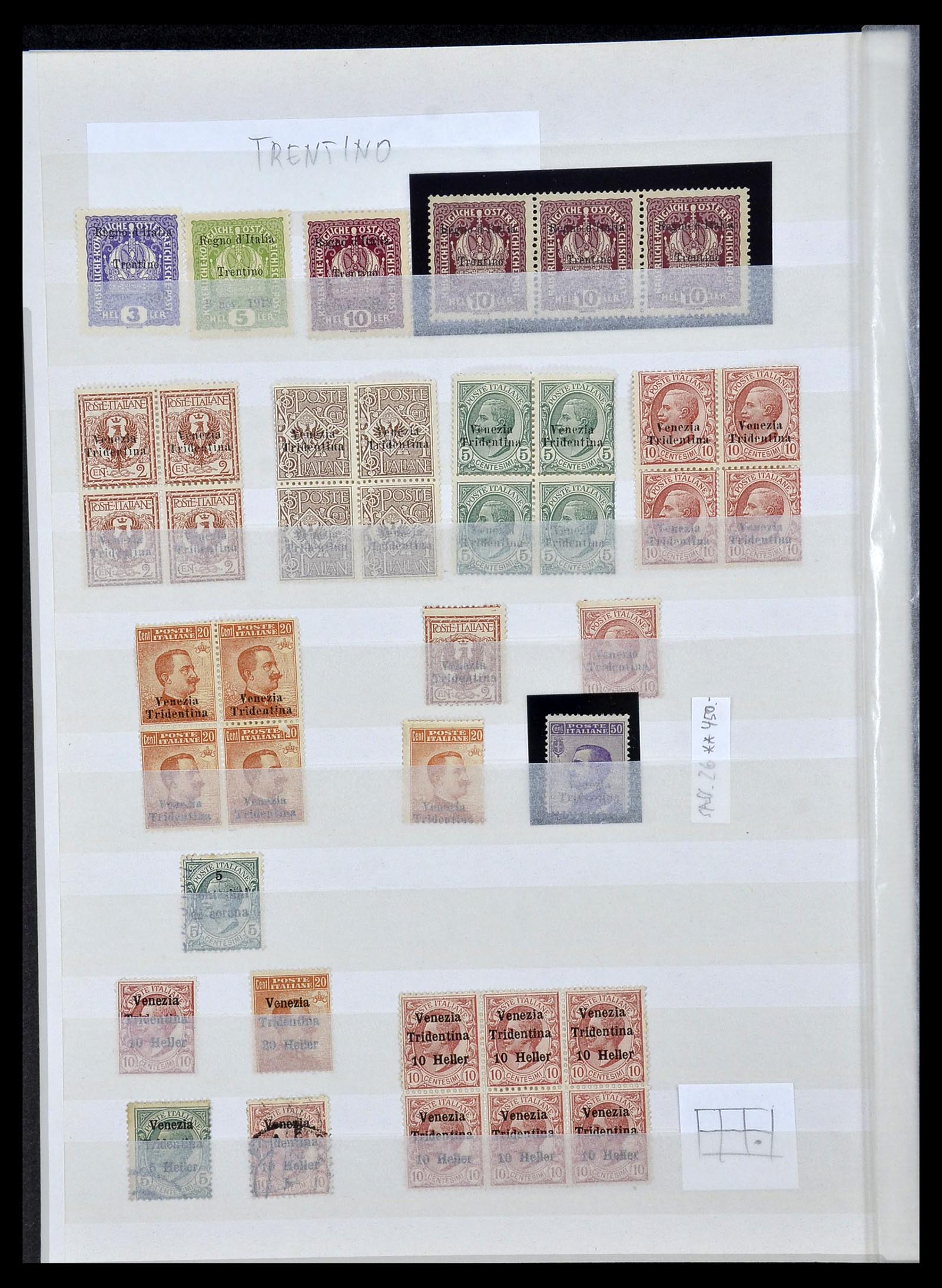 34172 003 - Stamp collection 34172 Trentino, Dalmatia and Venice 1918-1923.