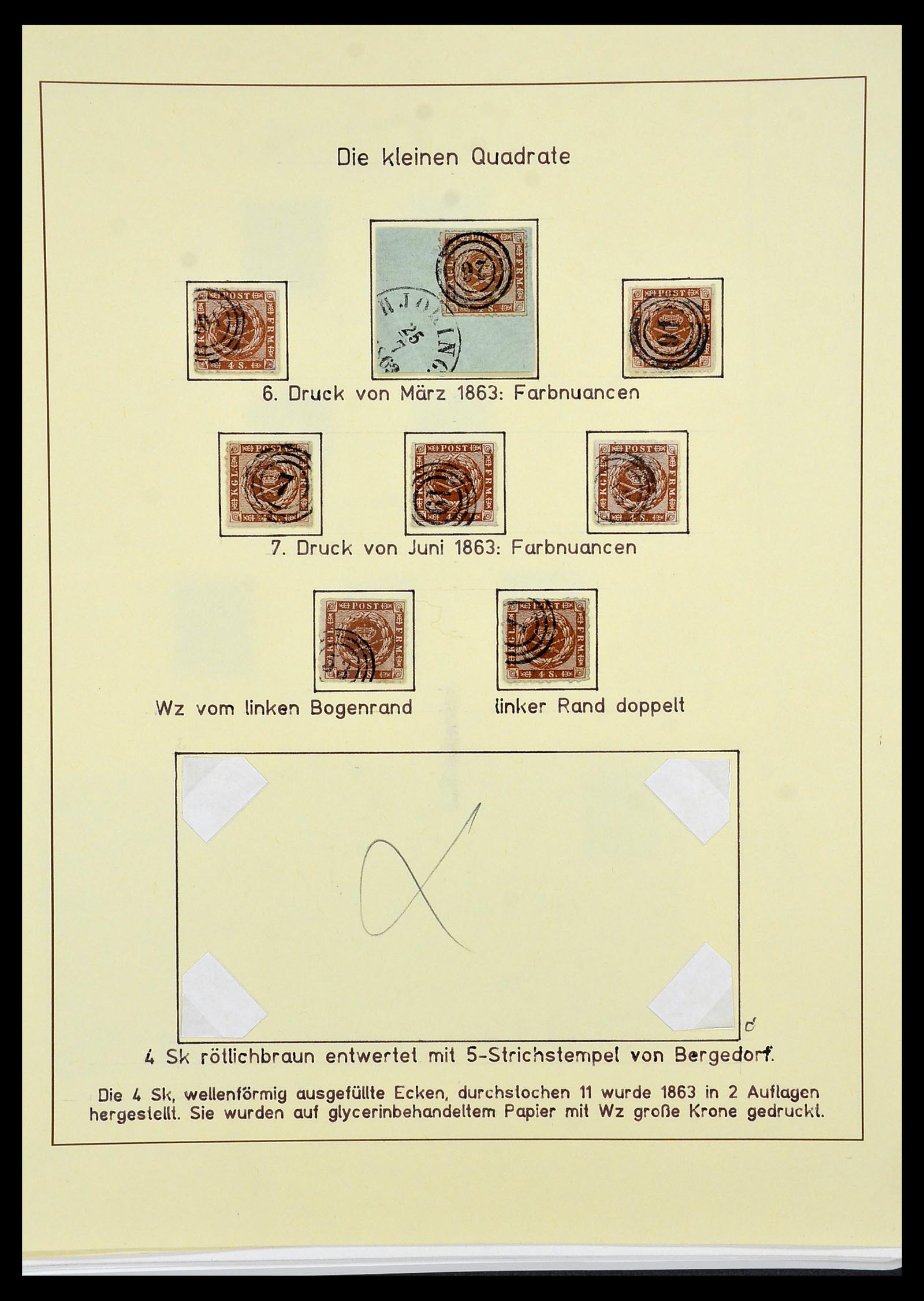 34173 002 - Postzegelverzameling 34173 Denemarken 1863-1941.