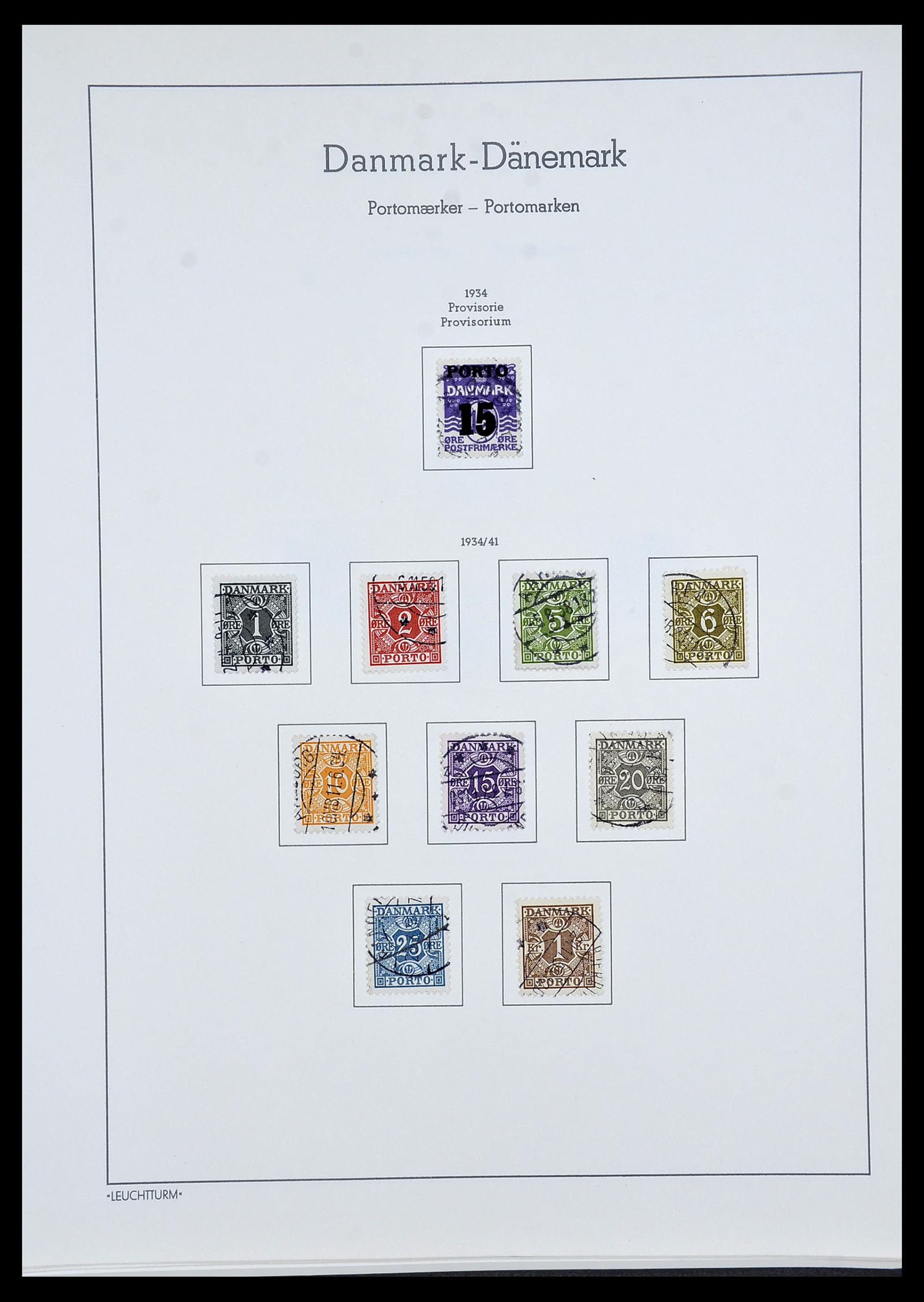34173 006 - Postzegelverzameling 34173 Denemarken 1863-1941.