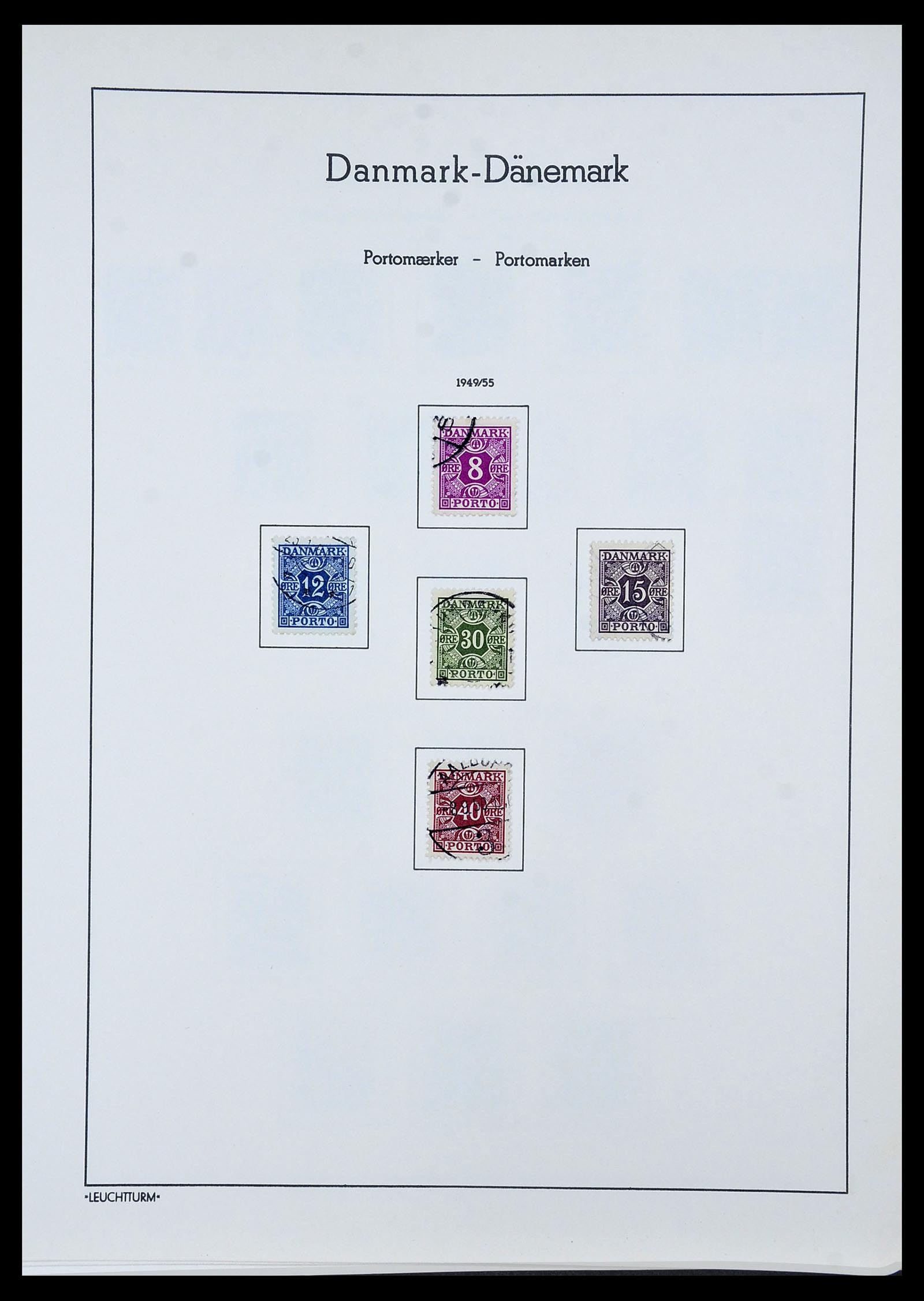 34173 007 - Postzegelverzameling 34173 Denemarken 1863-1941.
