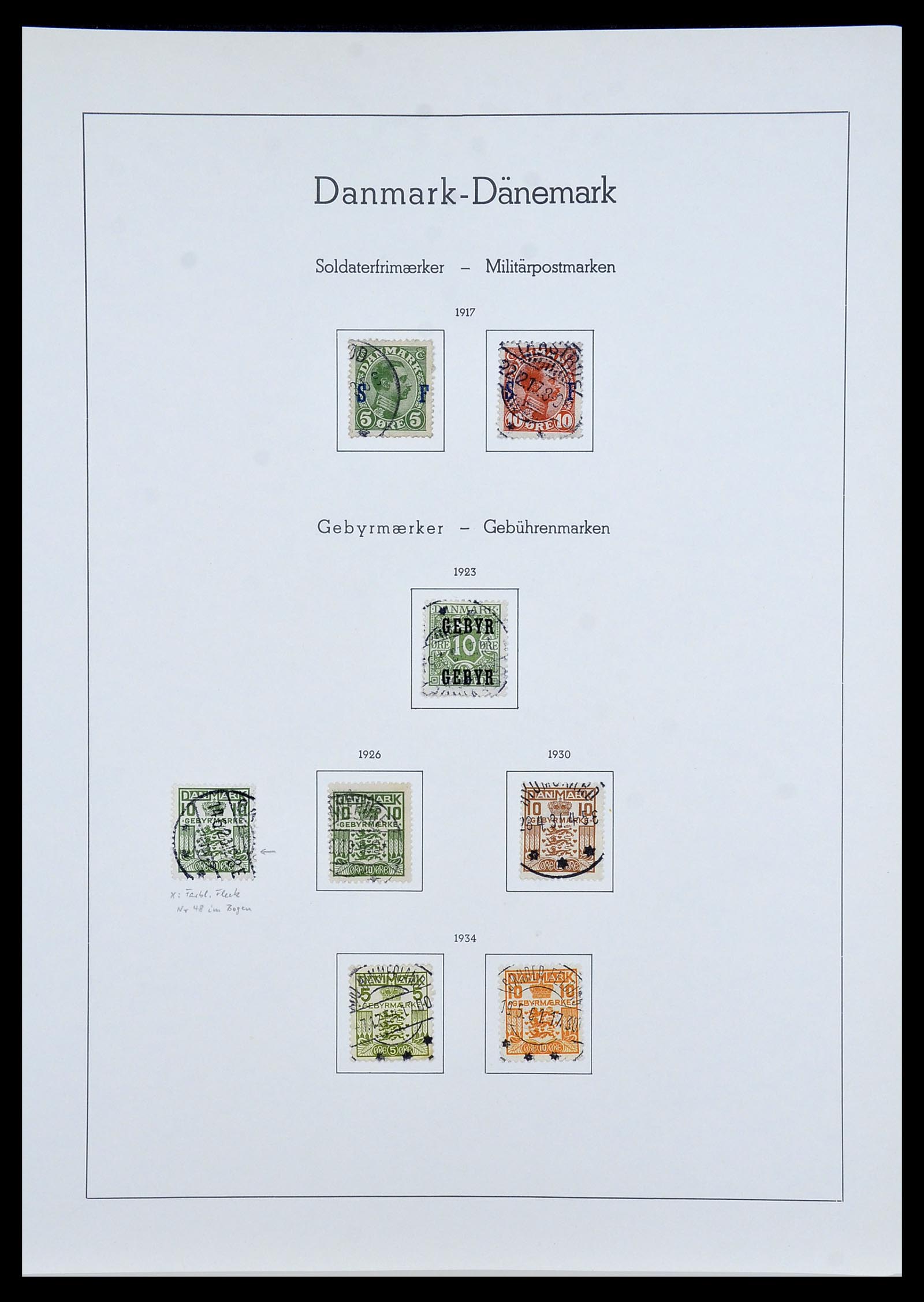 34173 009 - Postzegelverzameling 34173 Denemarken 1863-1941.