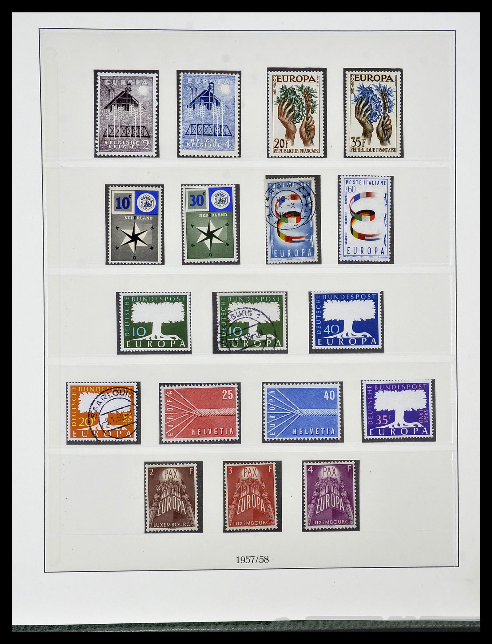 34174 002 - Postzegelverzameling 34174 Europa CEPT 1956-1999.
