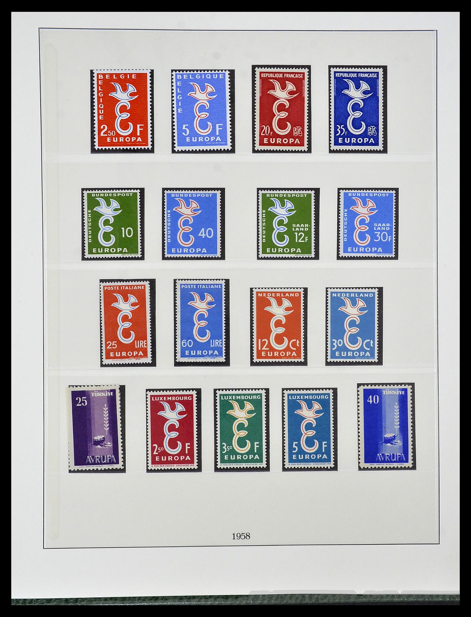 34174 003 - Postzegelverzameling 34174 Europa CEPT 1956-1999.