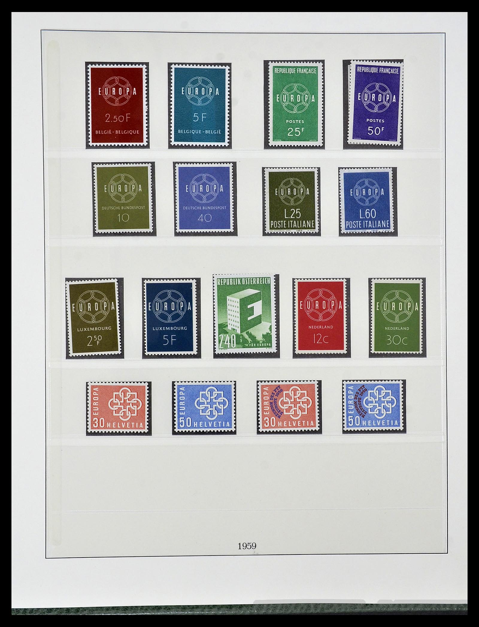34174 004 - Postzegelverzameling 34174 Europa CEPT 1956-1999.