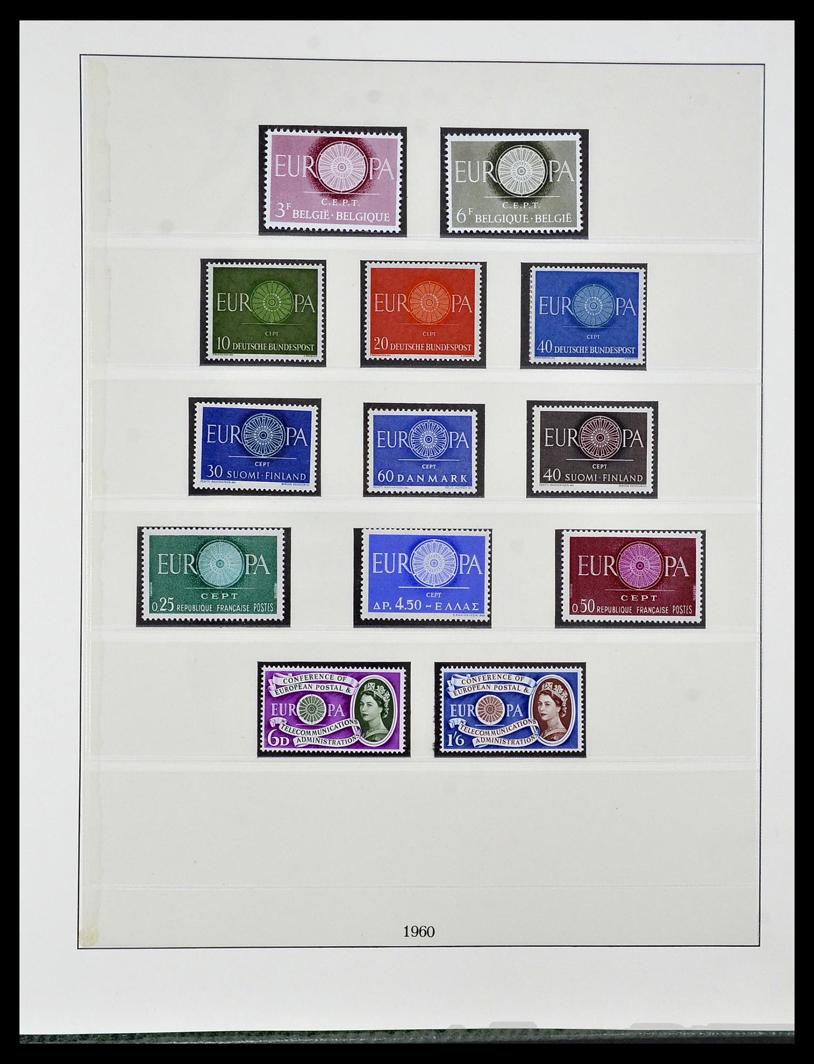 34174 005 - Postzegelverzameling 34174 Europa CEPT 1956-1999.