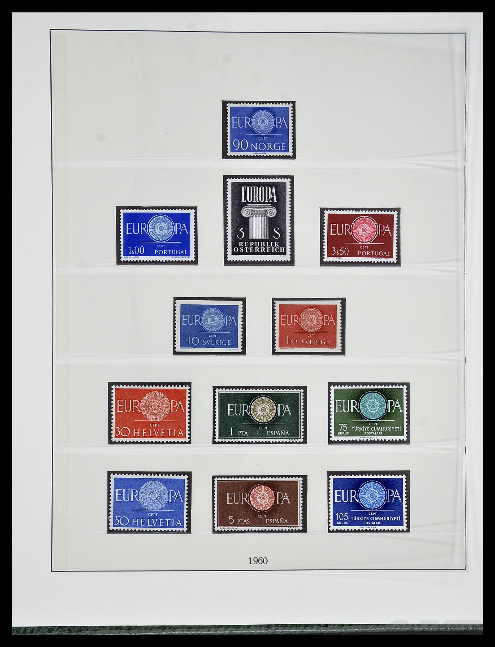 34174 007 - Postzegelverzameling 34174 Europa CEPT 1956-1999.