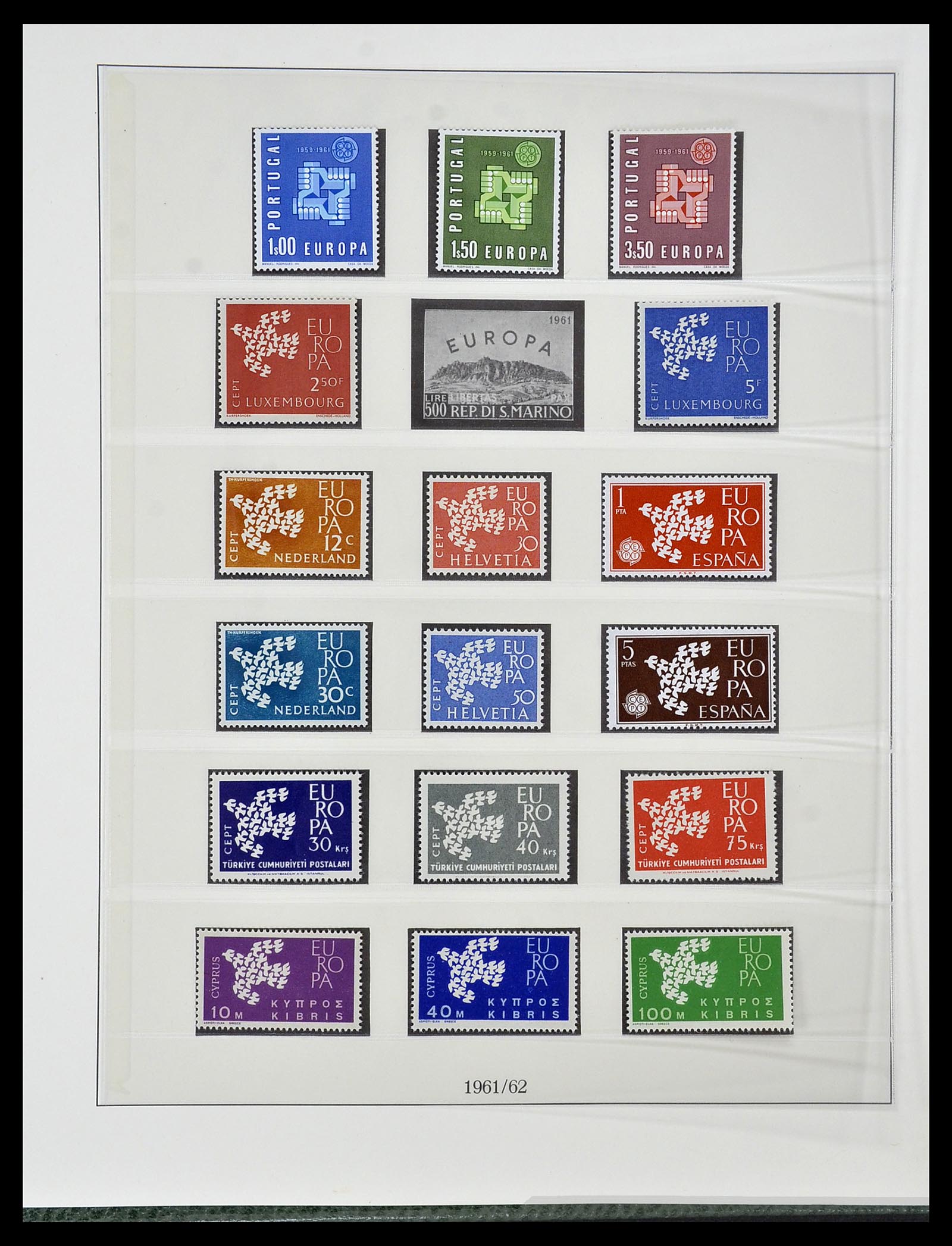 34174 009 - Postzegelverzameling 34174 Europa CEPT 1956-1999.