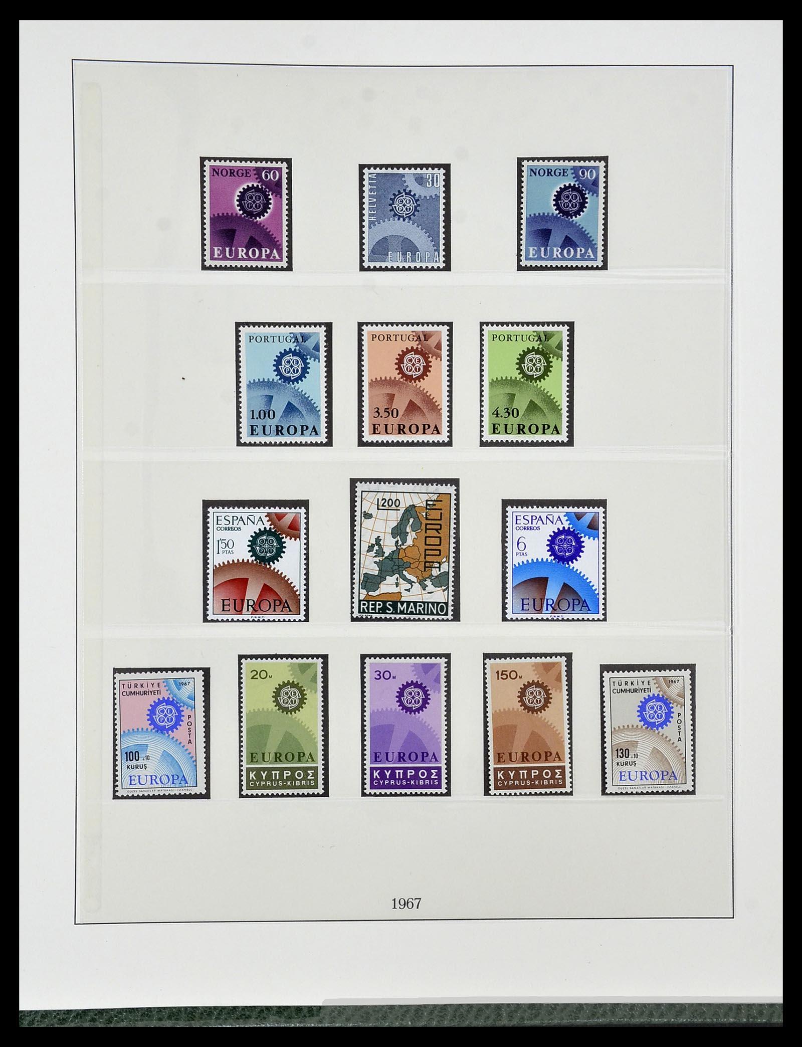 34174 027 - Postzegelverzameling 34174 Europa CEPT 1956-1999.