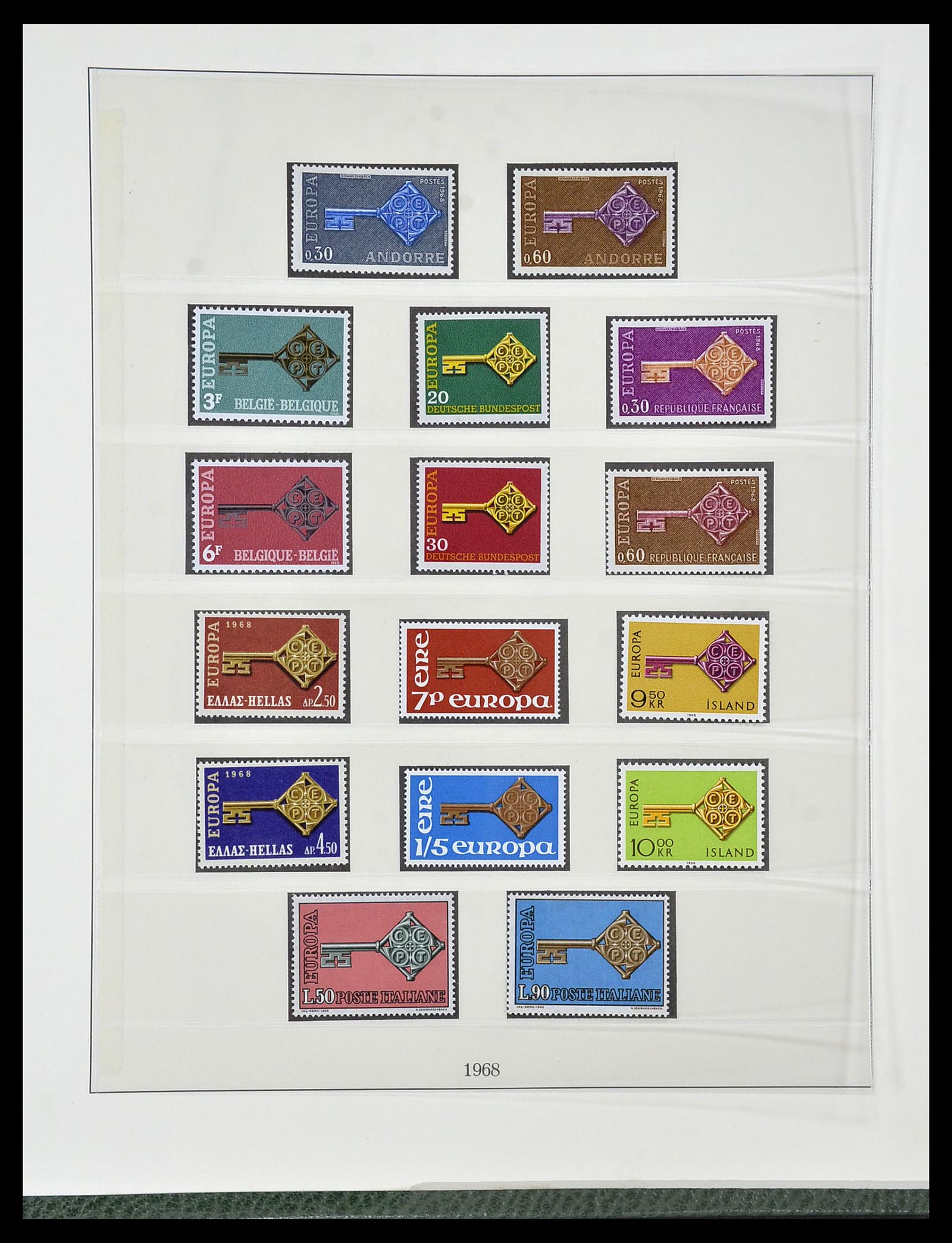 34174 028 - Postzegelverzameling 34174 Europa CEPT 1956-1999.