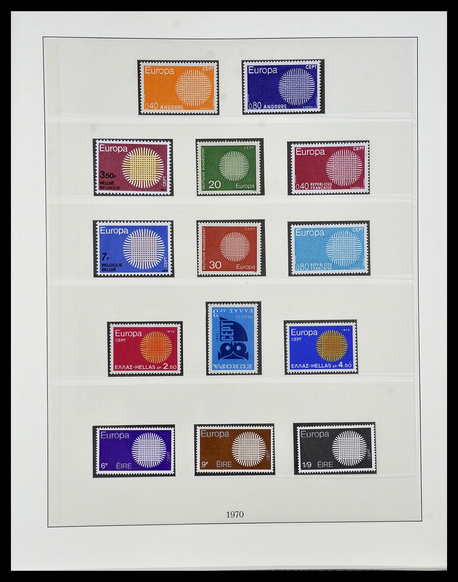 34174 033 - Postzegelverzameling 34174 Europa CEPT 1956-1999.